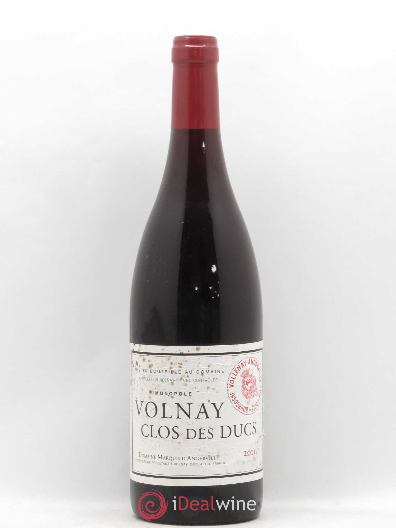 Volnay 1er Cru Clos des Ducs Marquis d'Angerville (Domaine) 2011 - Lot de 1 bouteille - 0