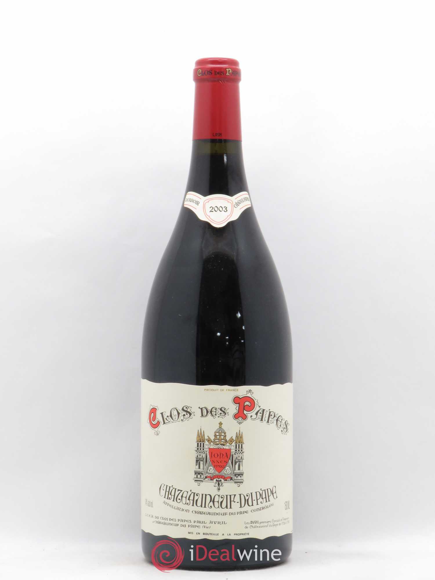 Châteauneuf-du-Pape Clos des Papes - Paul Avril 2003 - Lot de 1 magnum - 0