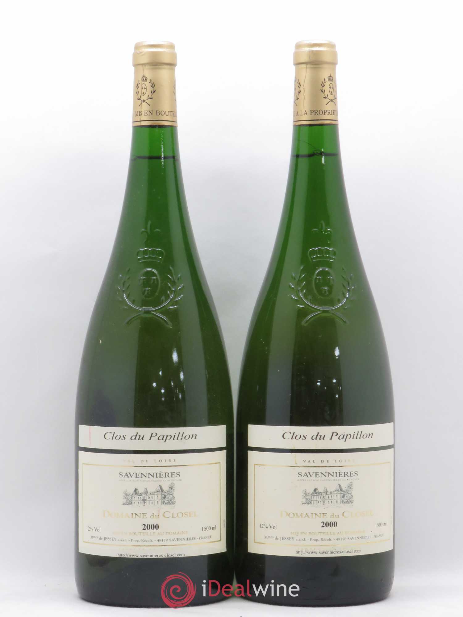Savennières Clos du Papillon Domaine du Closel 2000 - Lot de 2 magnums - 0