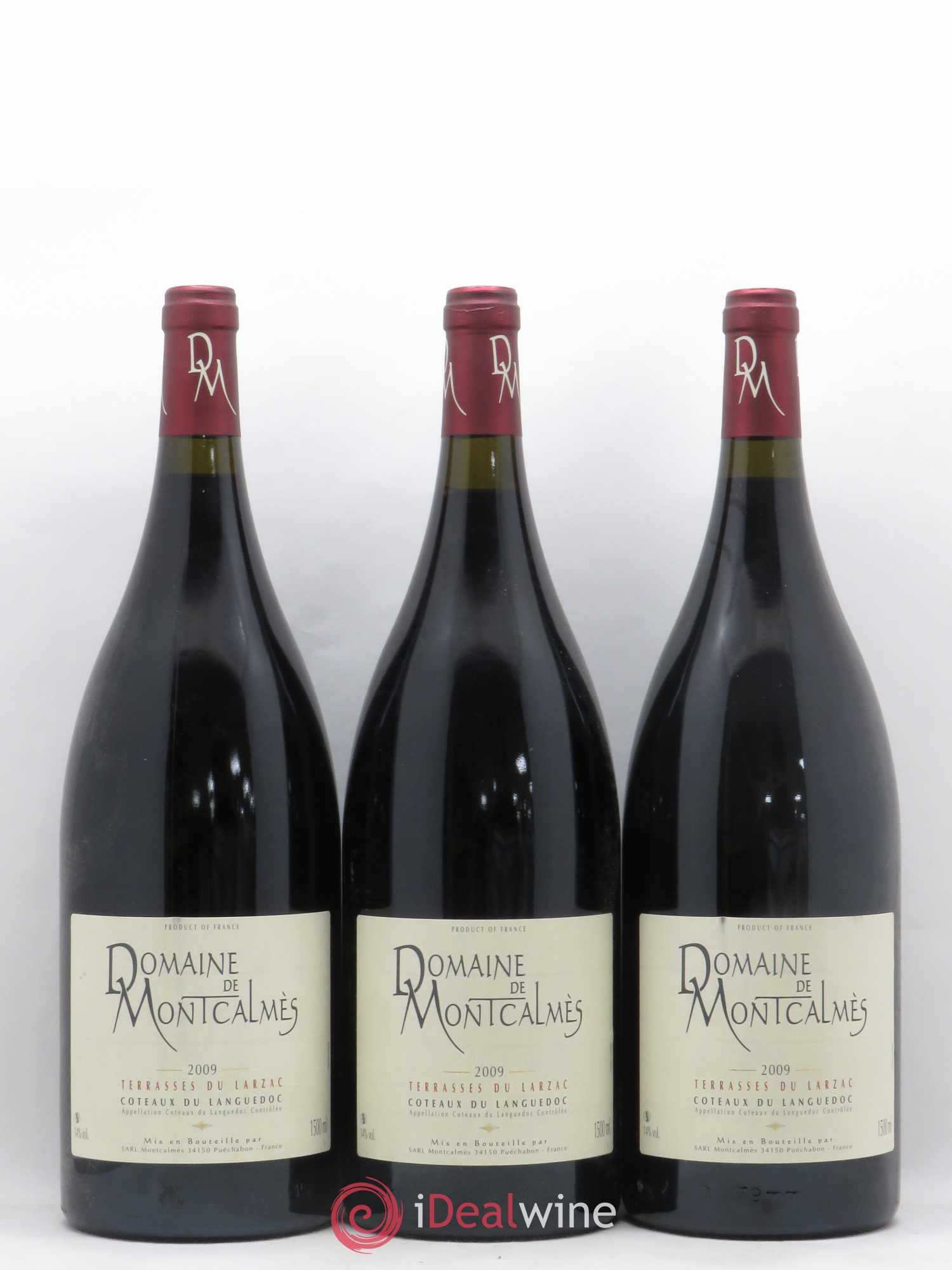 Terrasses du Larzac Domaine de Montcalmès Frédéric Pourtalié 2009 - Lot de 3 magnums - 0