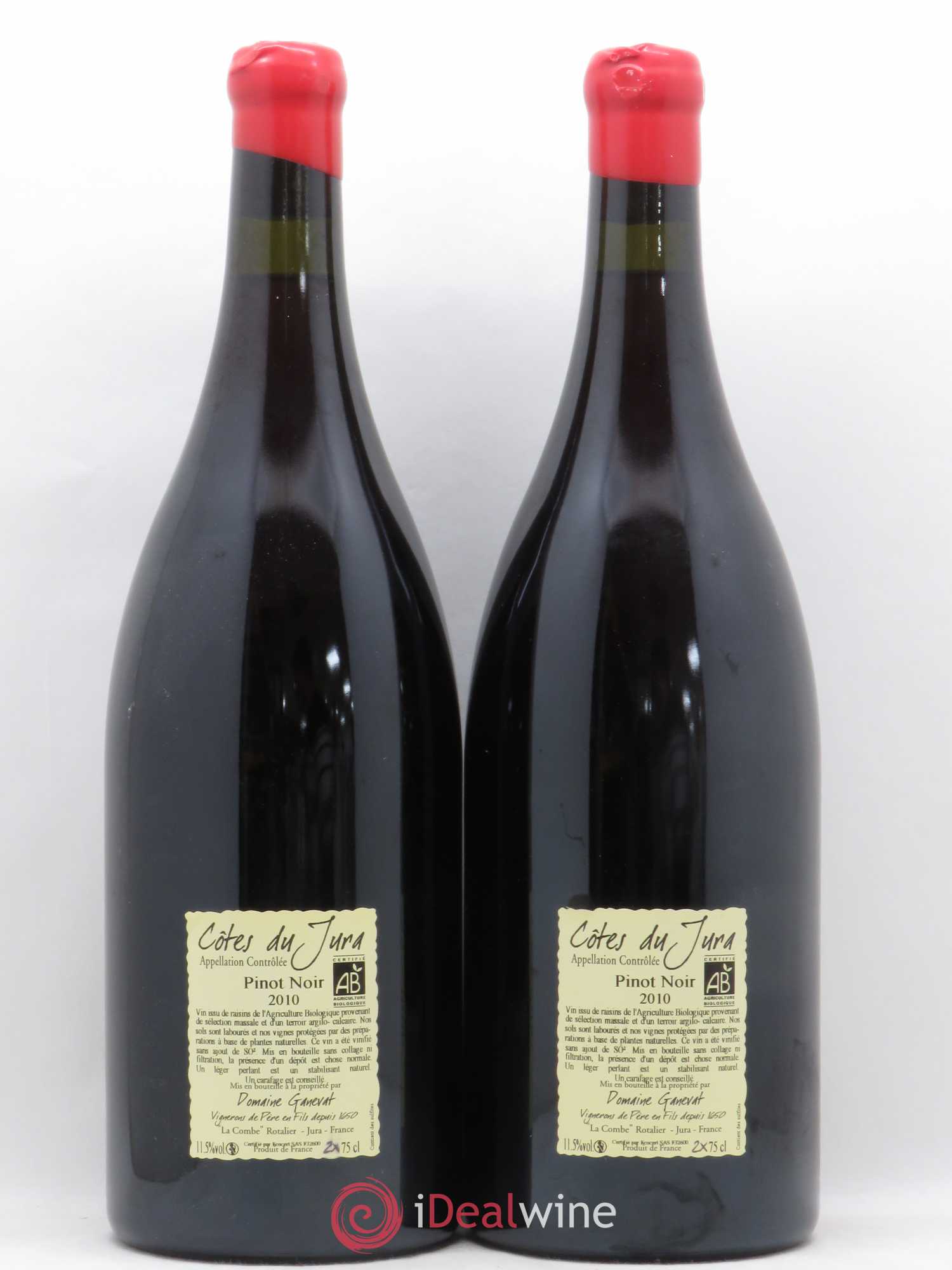 Côtes du Jura Cuvée Julien Jean-François Ganevat (Domaine) 2010 - Lot de 2 magnums - 1