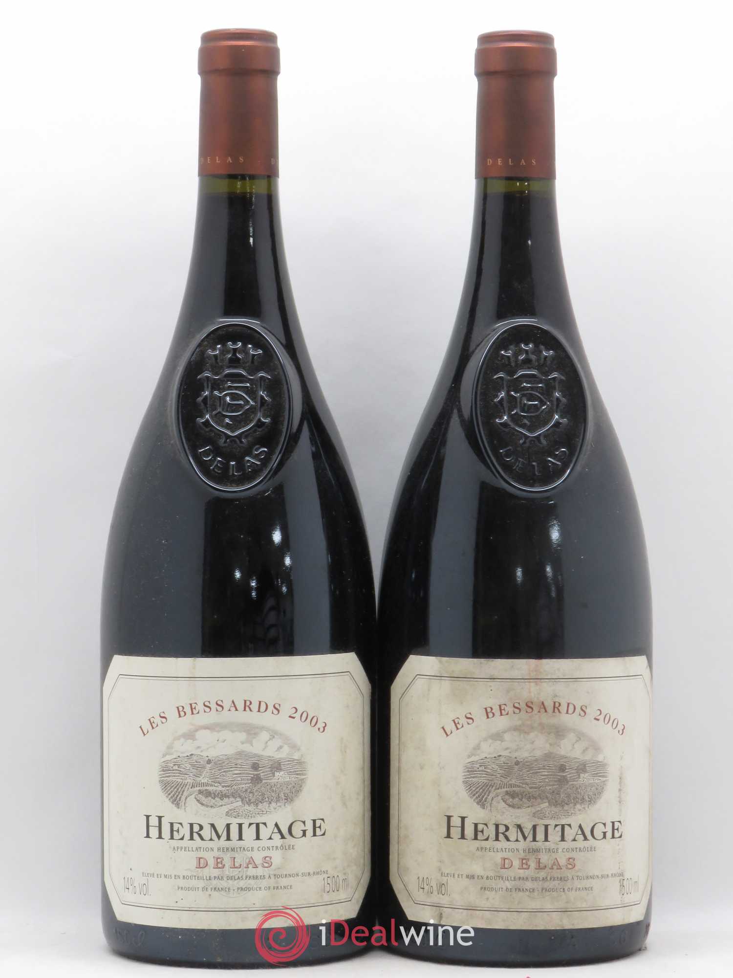 Hermitage Les Bessards Delas Frères 2003 - Lot de 2 magnums - 0