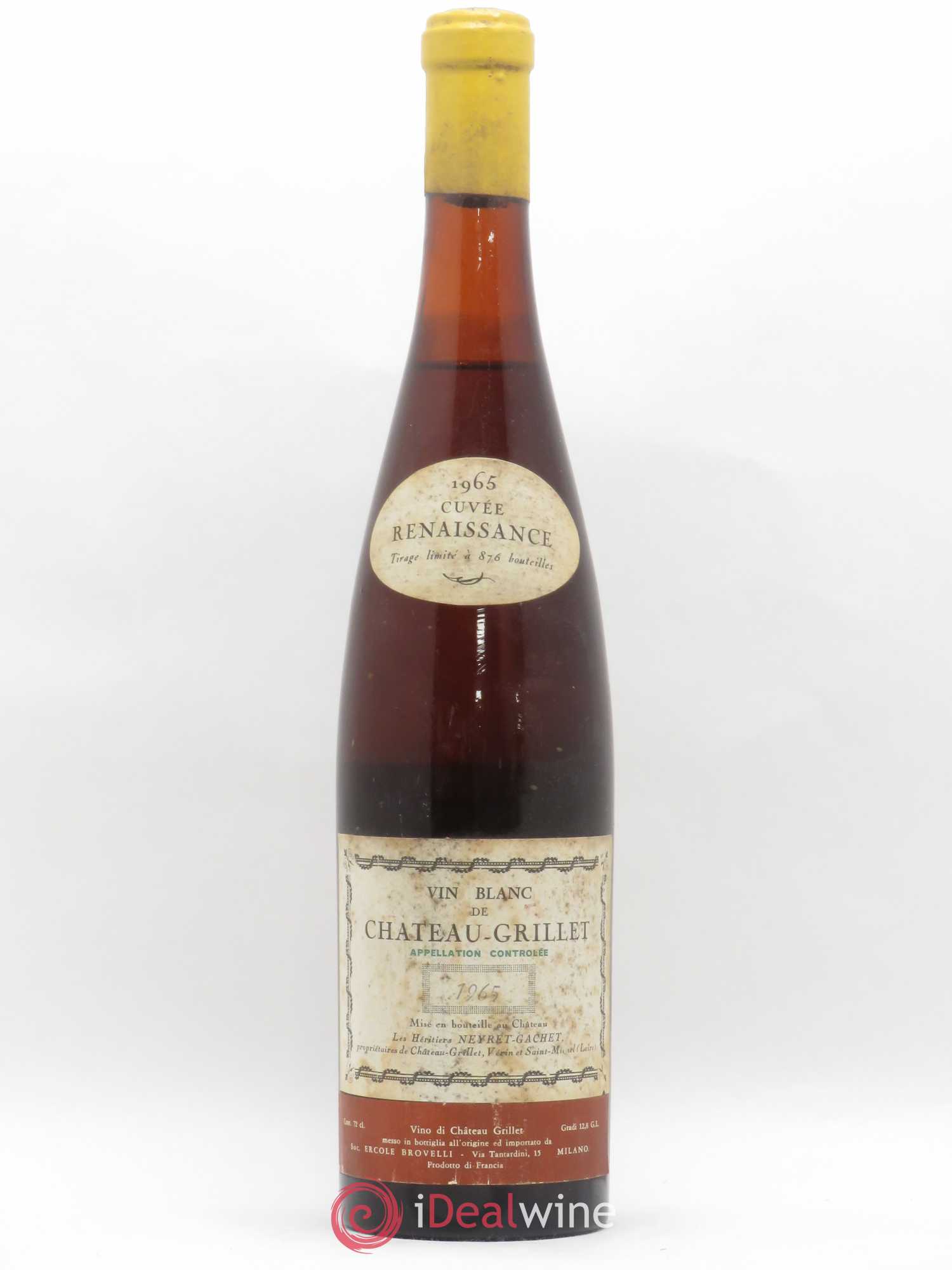 Château Grillet Château-Grillet Cuvée Renaissance 1965 - Lot de 1 bouteille - 0