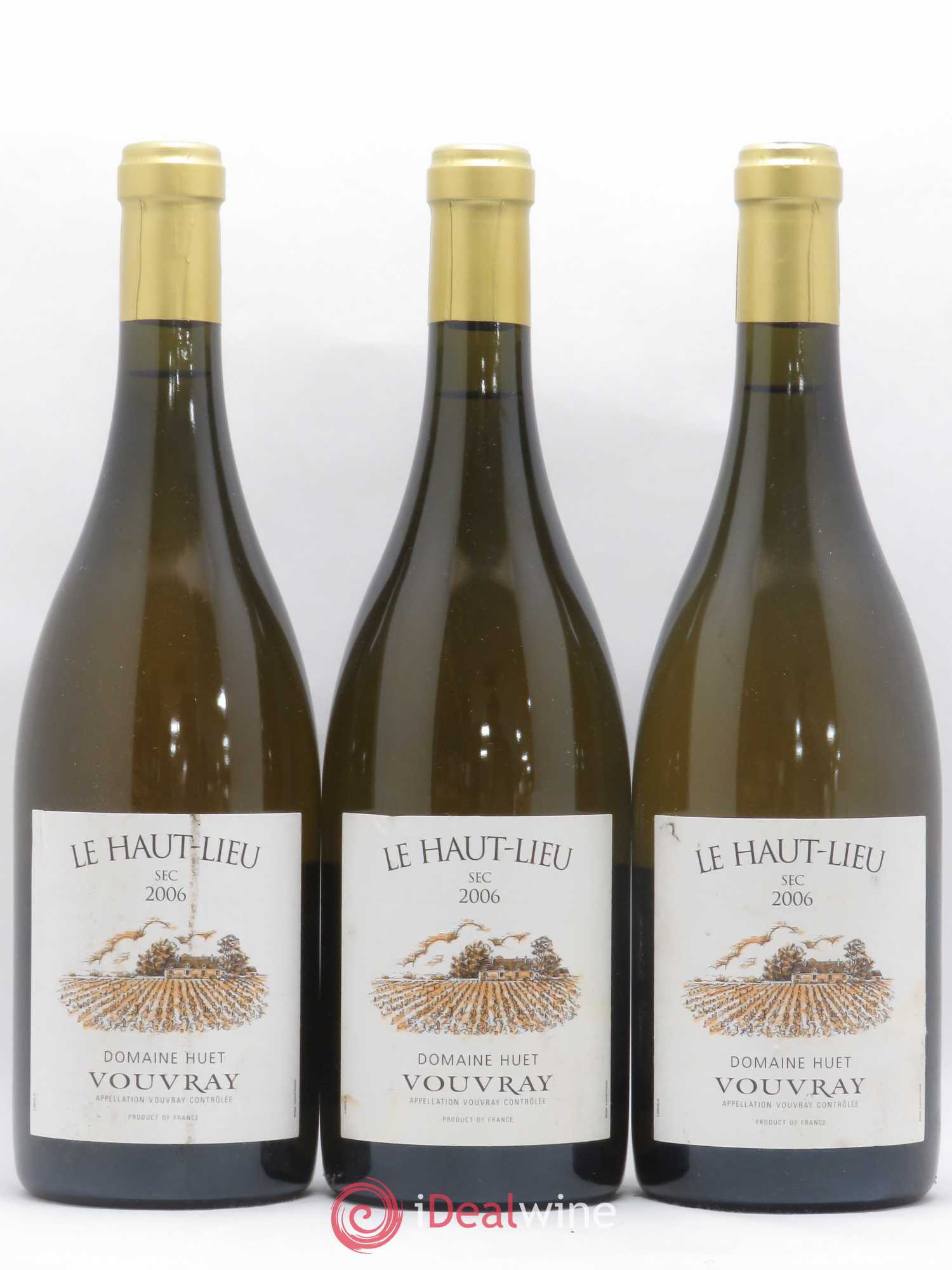 Vouvray Le Haut-Lieu Sec Domaine Huet 2006 - Lot de 3 bouteilles - 0
