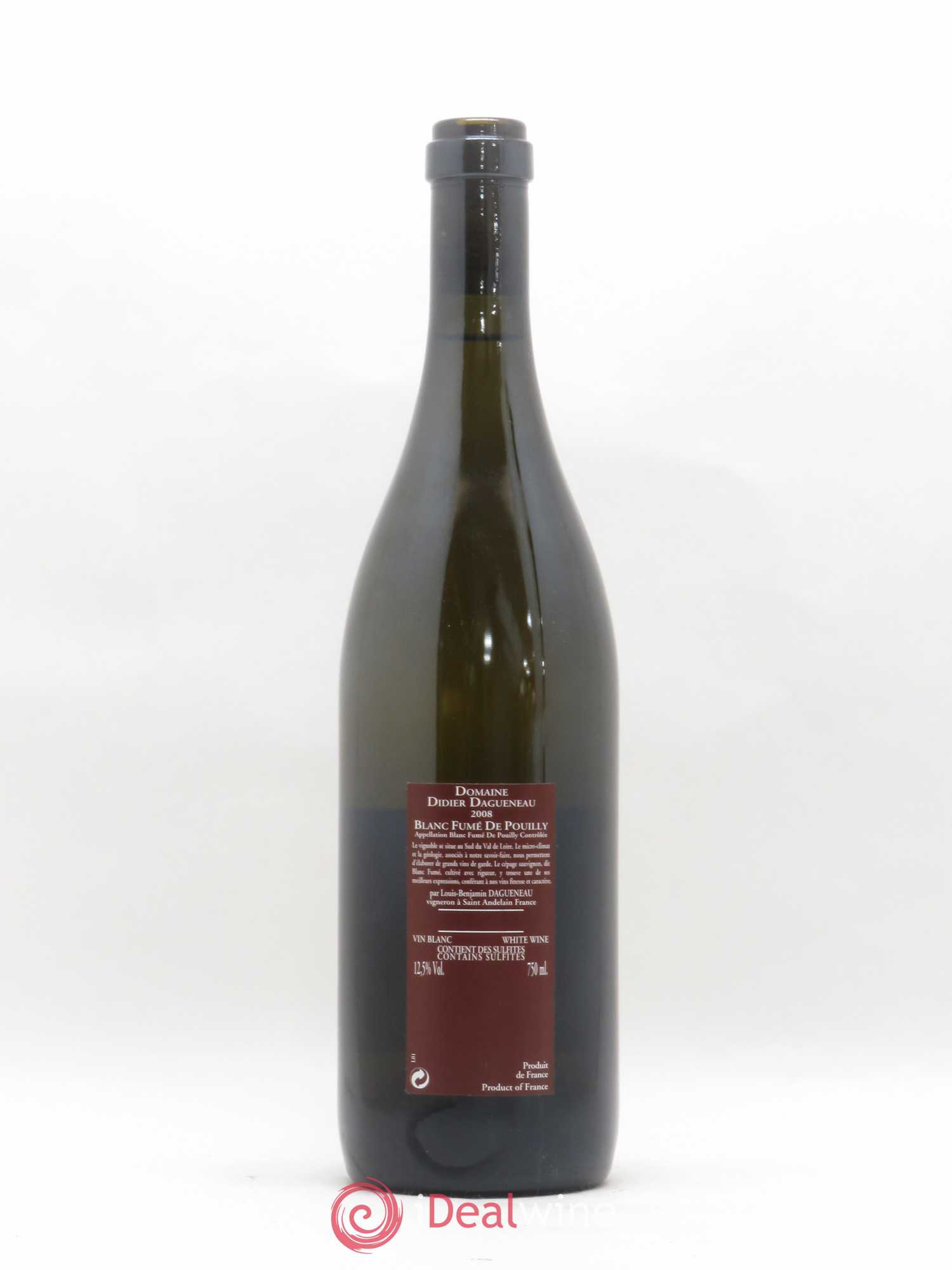 Vin de France (anciennement Pouilly-Fumé) Pur Sang Dagueneau (Domaine Didier - Louis-Benjamin) 2008 - Lot de 1 bouteille - 1