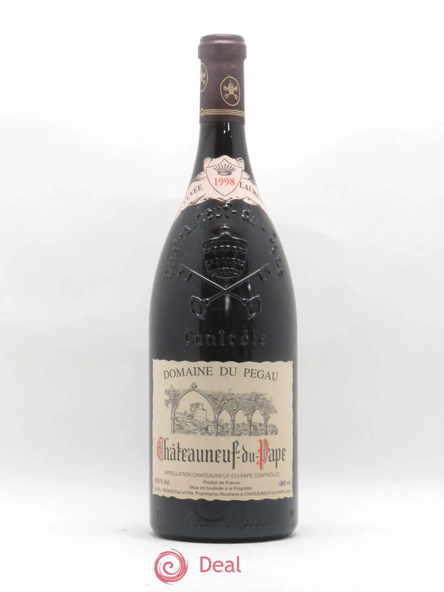 Châteauneuf-du-Pape Domaine du Pégau Cuvée Laurence Paul et Laurence Féraud 1998 - Lot de 1 magnum - 0