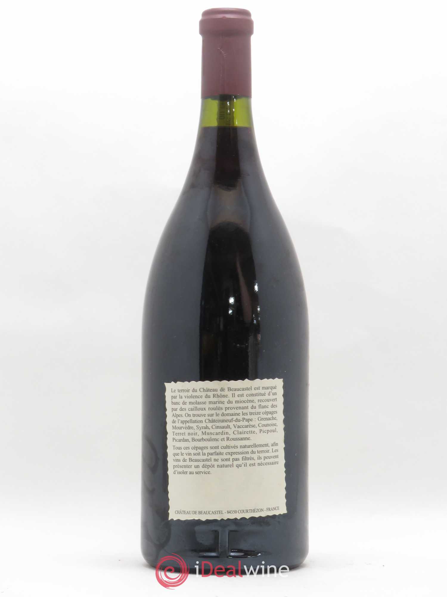 Châteauneuf-du-Pape Château de Beaucastel Famille Perrin 1995 - Lot de 1 magnum - 1