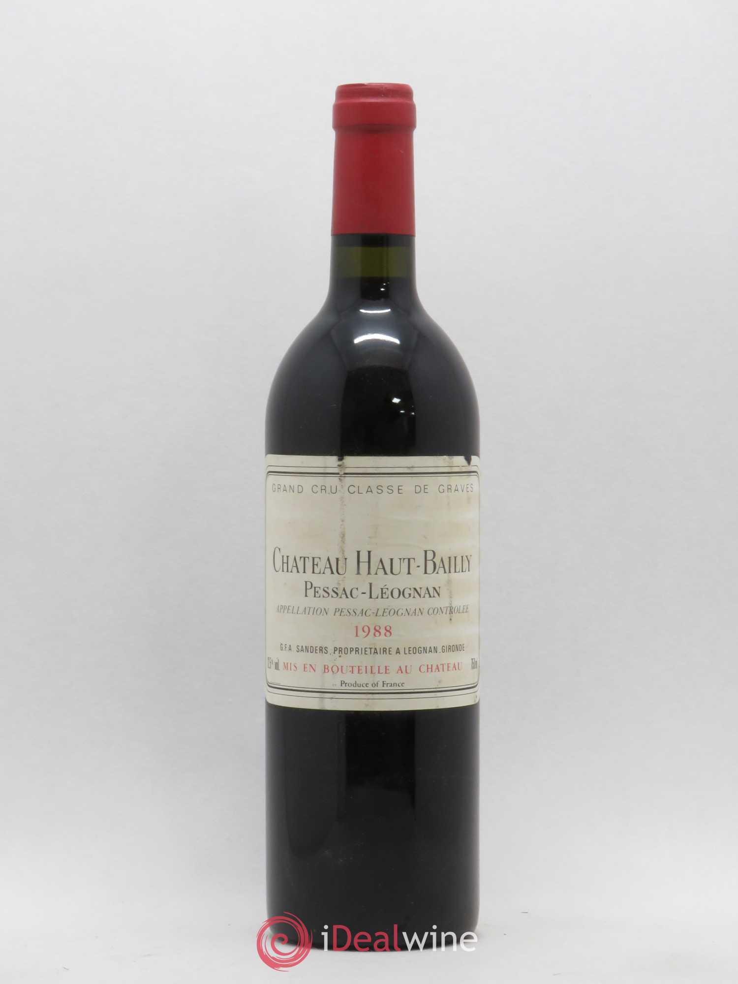 Château Haut-Bailly Cru Classé de Graves 1988 - Lot de 1 bouteille - 0