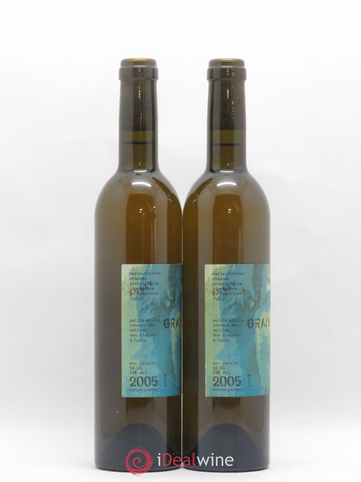 Valais Grain Blanc Marie-Thérèse Chappaz - Domaine Des Claives 50cl 2005 - Posten von 2 Flaschen - 1