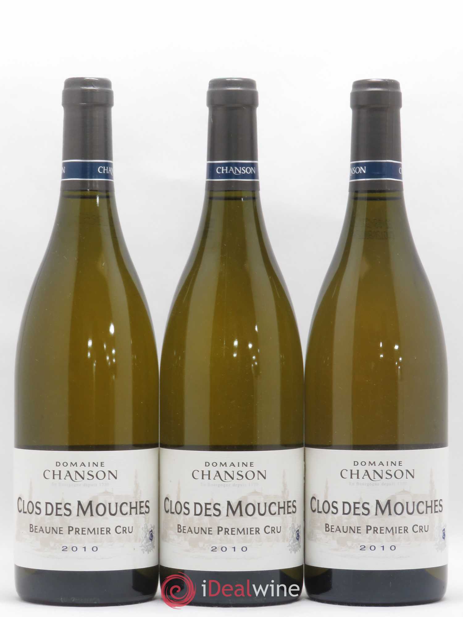 Beaune 1er Cru Clos des Mouches Chanson 2010 - Lot de 3 bouteilles - 0
