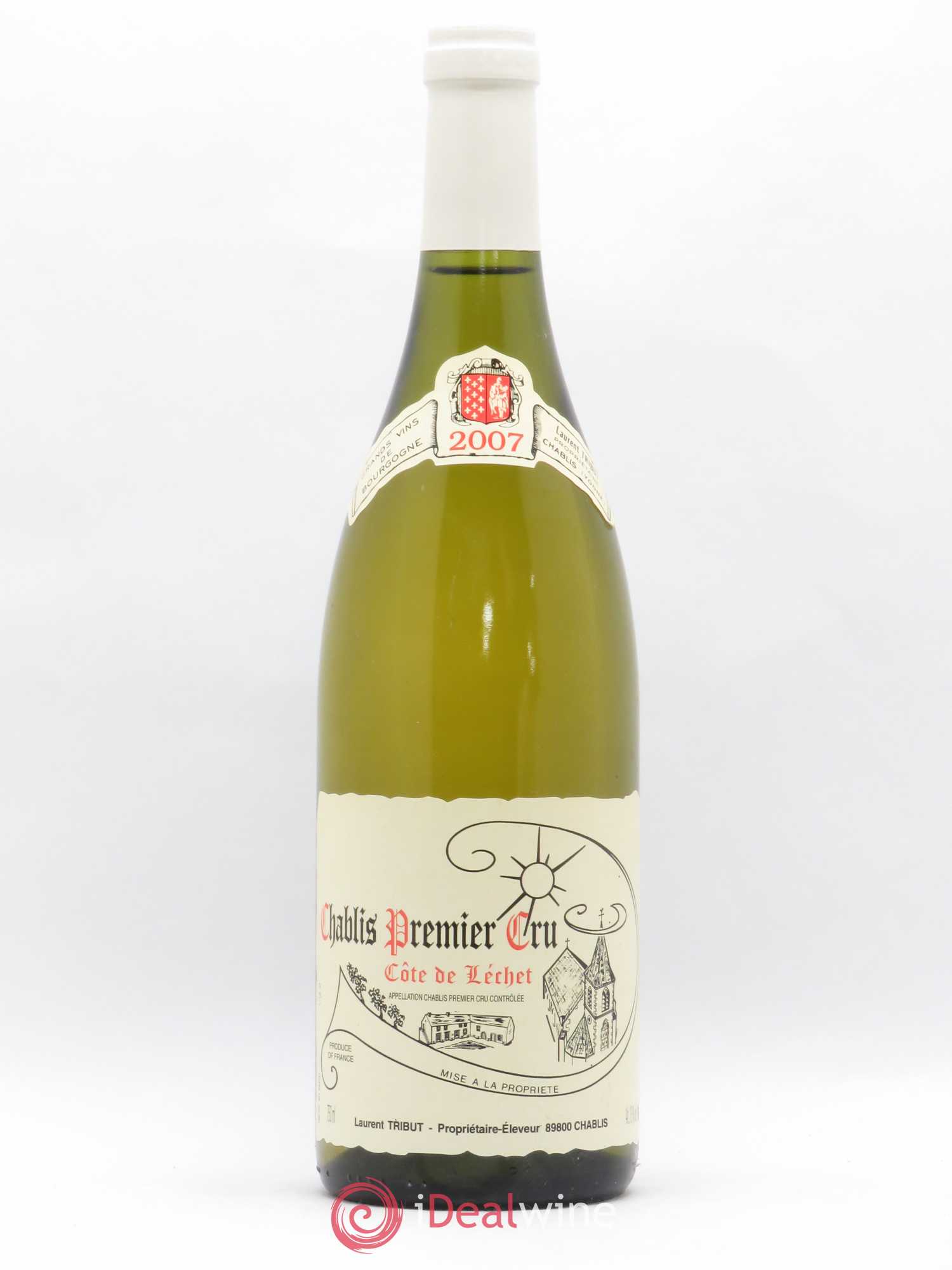 Chablis 1er Cru Côte de Léchet Laurent Tribut 2007 - Posten von 1 Flasche - 0