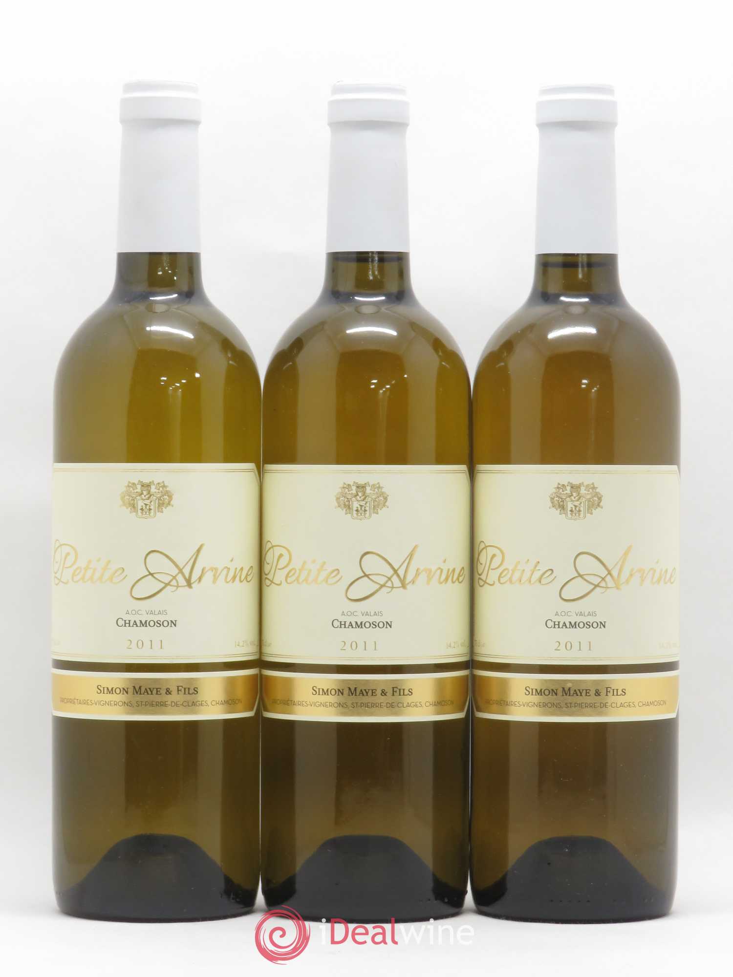 Valais Chamoson Petite Arvine Simon Maye 2011 - Posten von 3 Flaschen - 0