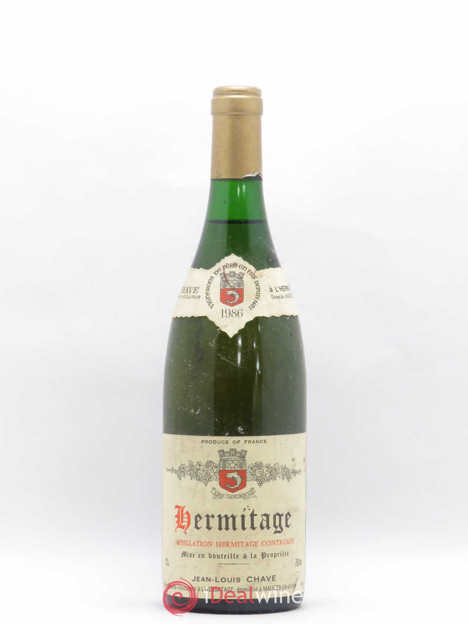 Hermitage Jean-Louis Chave 1986 - Lot de 1 bouteille - 0