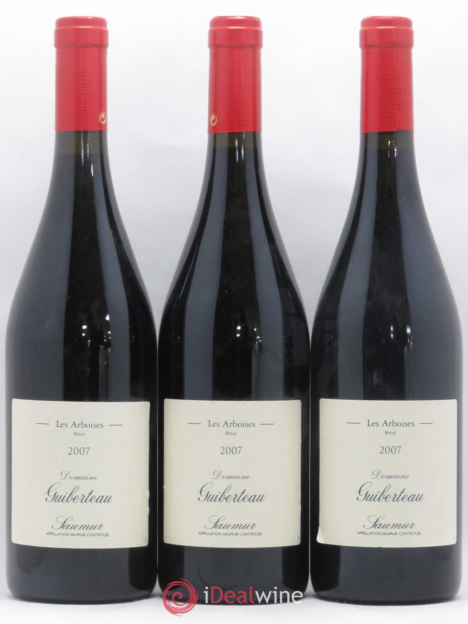 Saumur Les Arboises Domaine Guiberteau 2007 - Lot de 3 bouteilles - 0