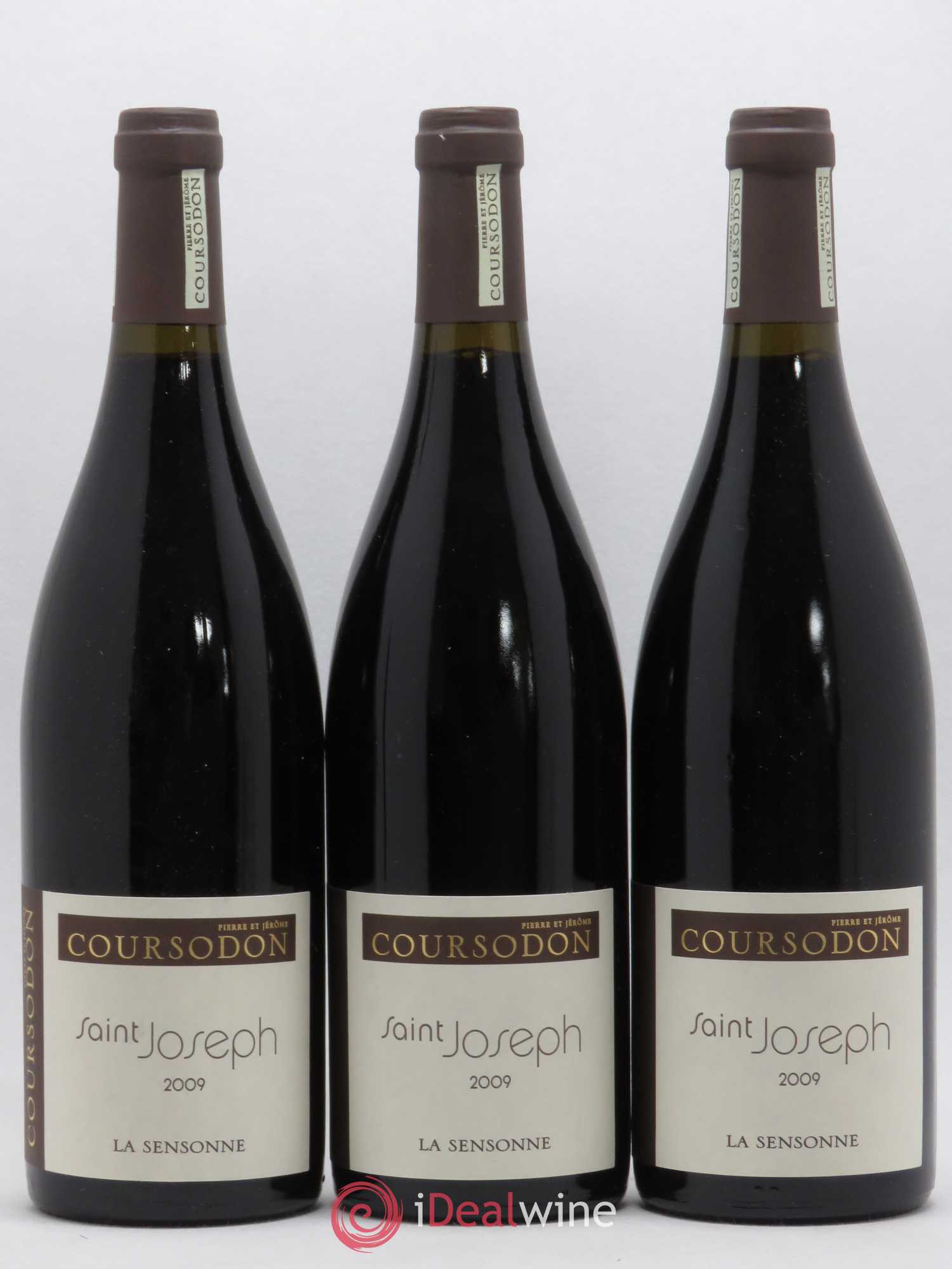 Saint-Joseph La Sensonne Pierre et Jérôme Coursodon 2009 - Lot de 3 bouteilles - 0