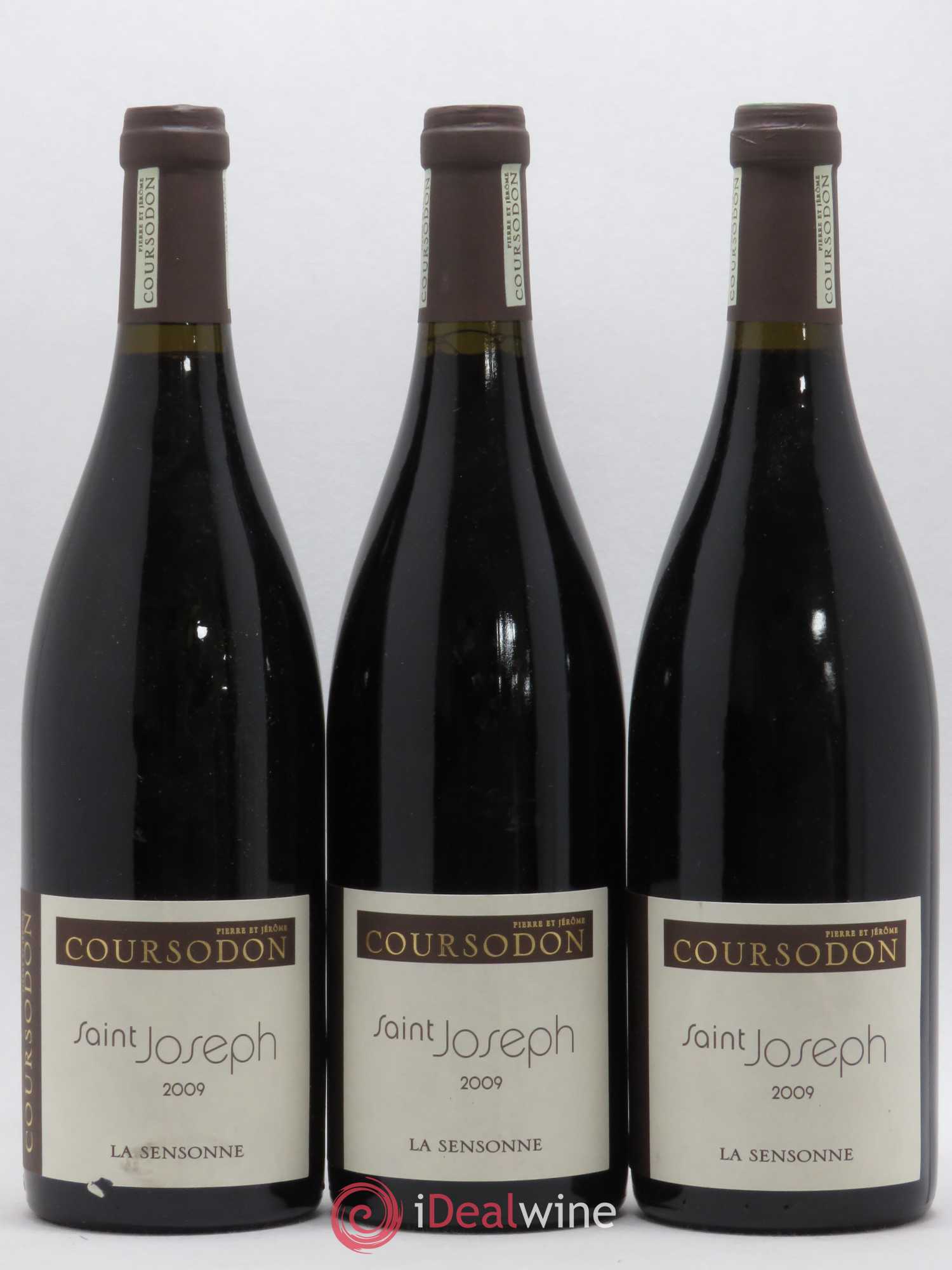 Saint-Joseph La Sensonne Pierre et Jérôme Coursodon 2009 - Lot de 3 bouteilles - 0