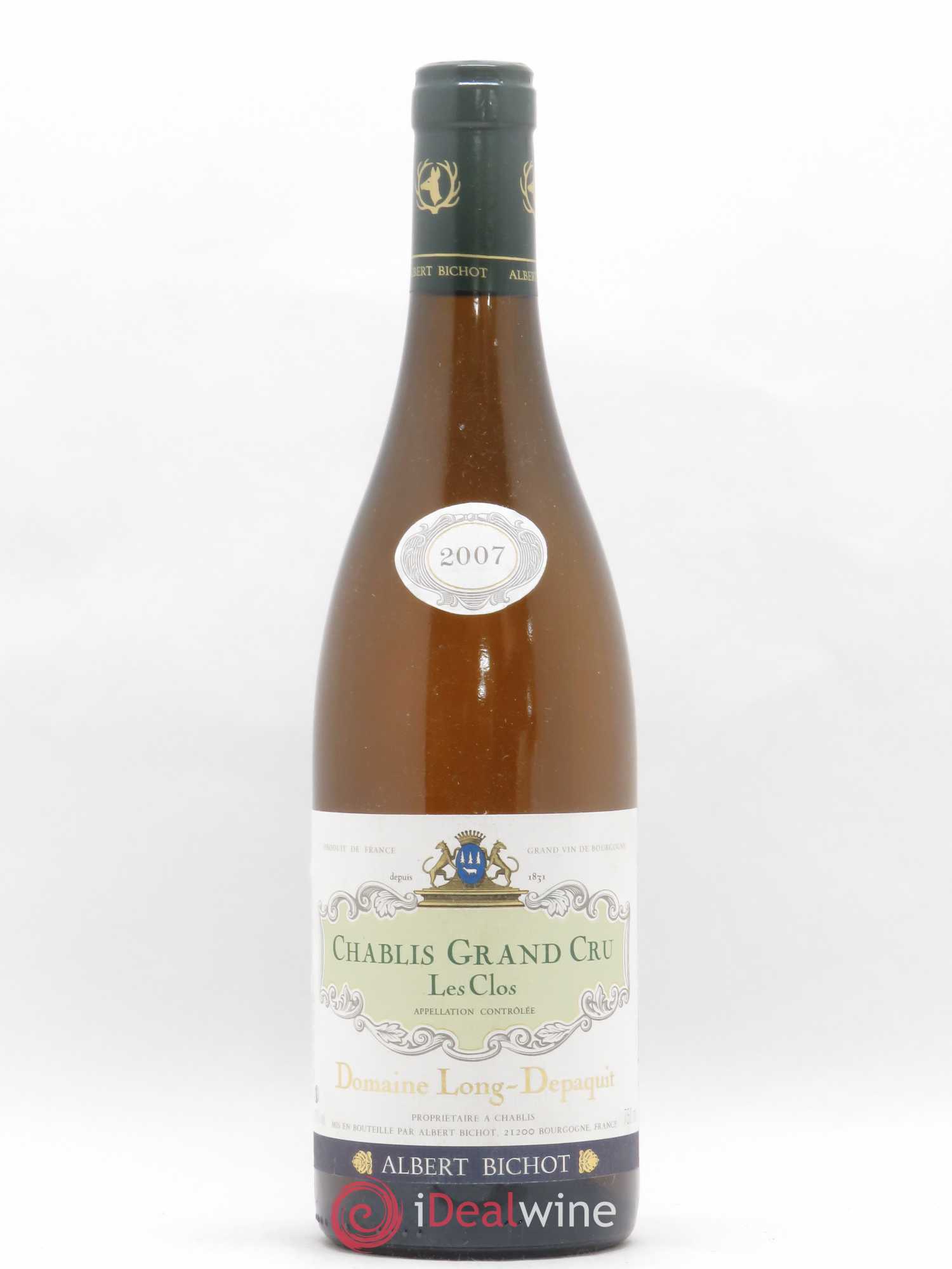 Chablis Grand Cru Les Clos Long Depaquit - Albert Bichot (Domaine) 2007 - Lot de 1 bouteille - 0
