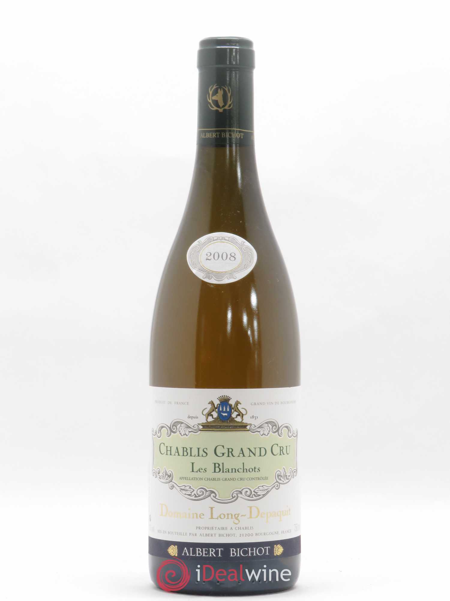 Chablis Grand Cru Les Blanchots Long Depaquit - Albert Bichot (Domaine) 2008 - Lot de 1 bouteille - 0