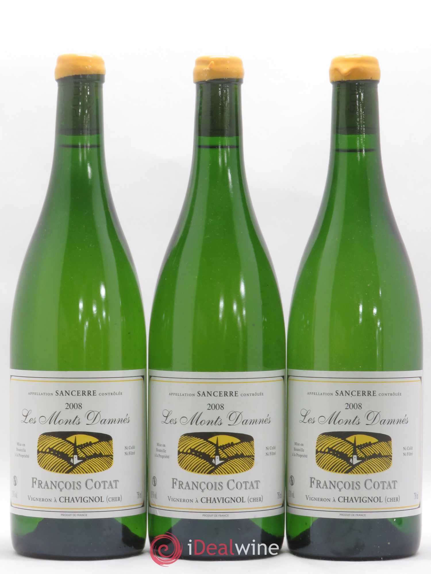 Sancerre Les Monts Damnés François Cotat 2008 - Lot de 3 bouteilles - 0