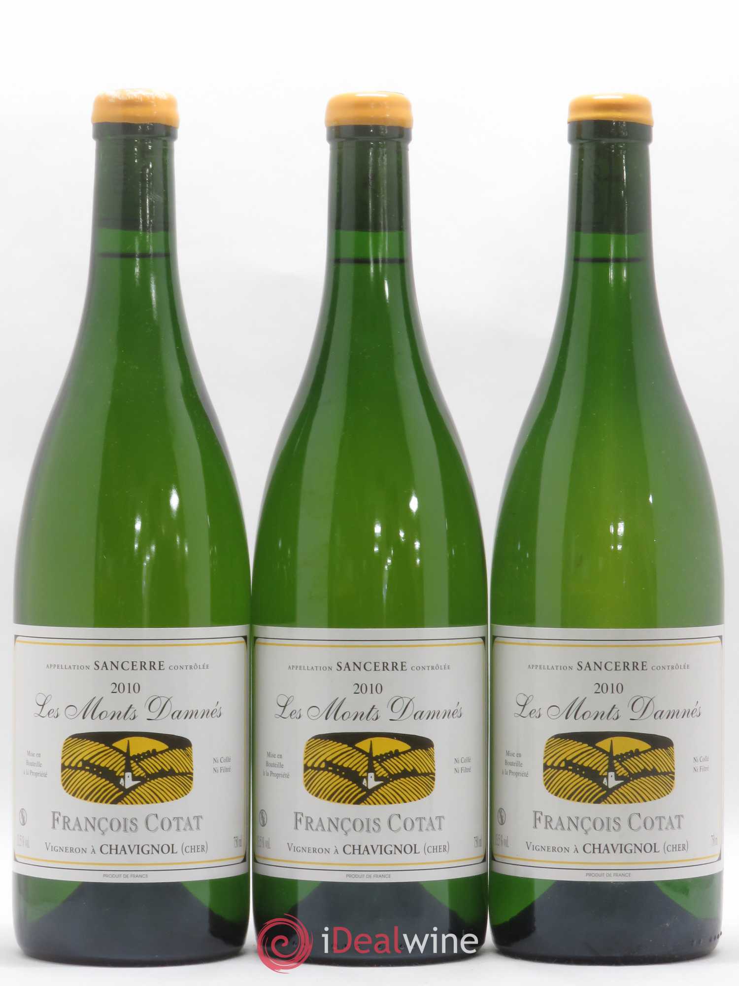 Sancerre Les Monts Damnés François Cotat 2010 - Lot de 3 bouteilles - 0