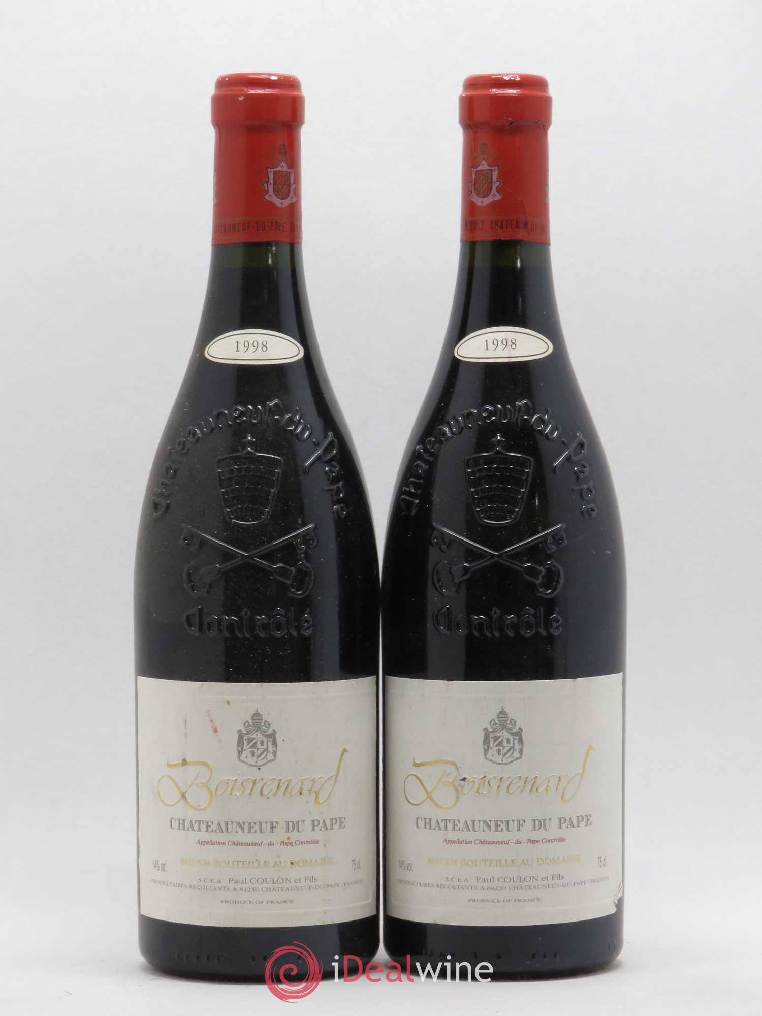 Châteauneuf-du-Pape Cuvée Boisrenard Beaurenard (Domaine de) 1998 - Lot de 2 bouteilles - 0