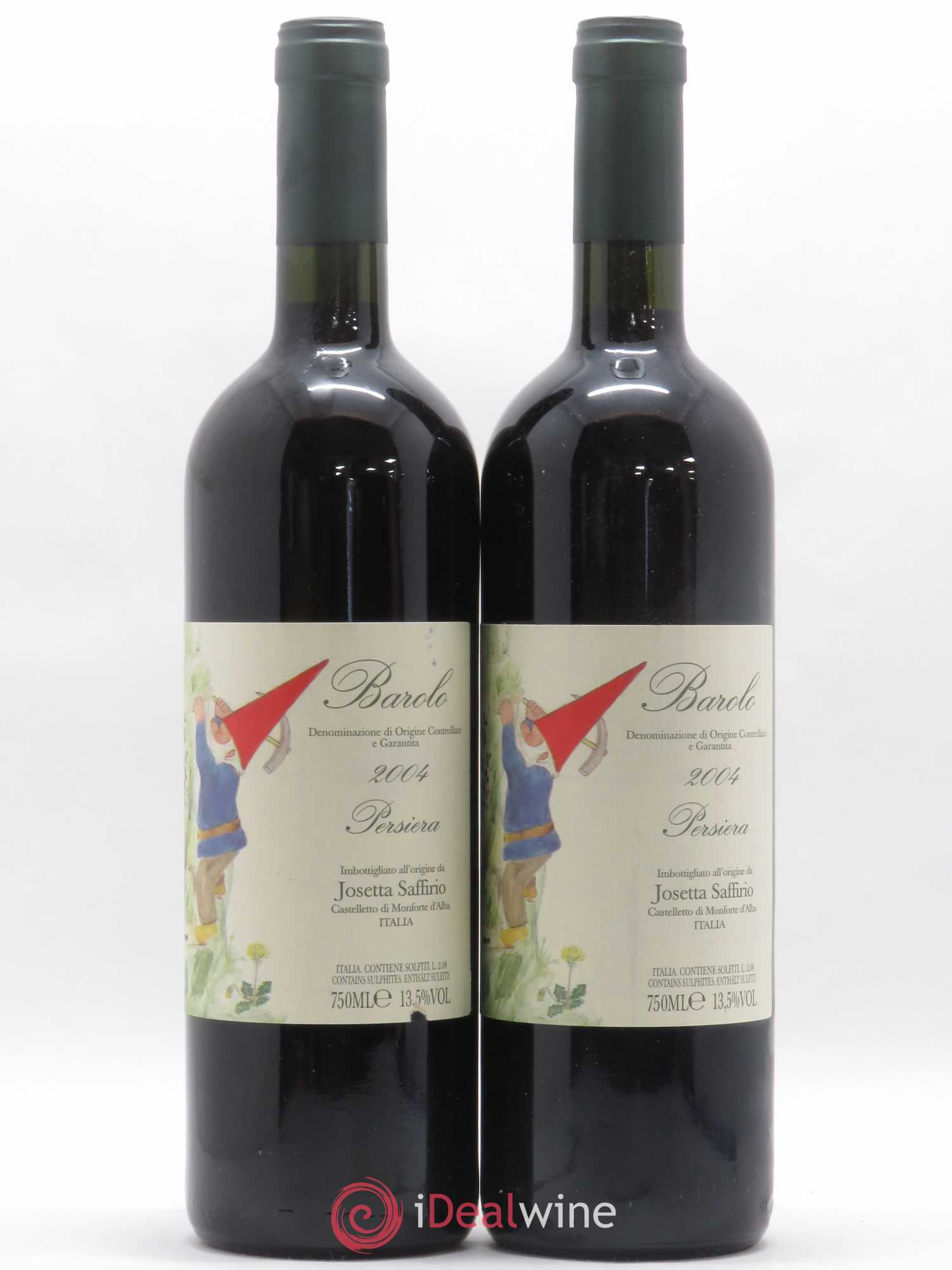 Barolo Persiera Josetta Saffirio 2004 - Posten von 2 Flaschen - 0