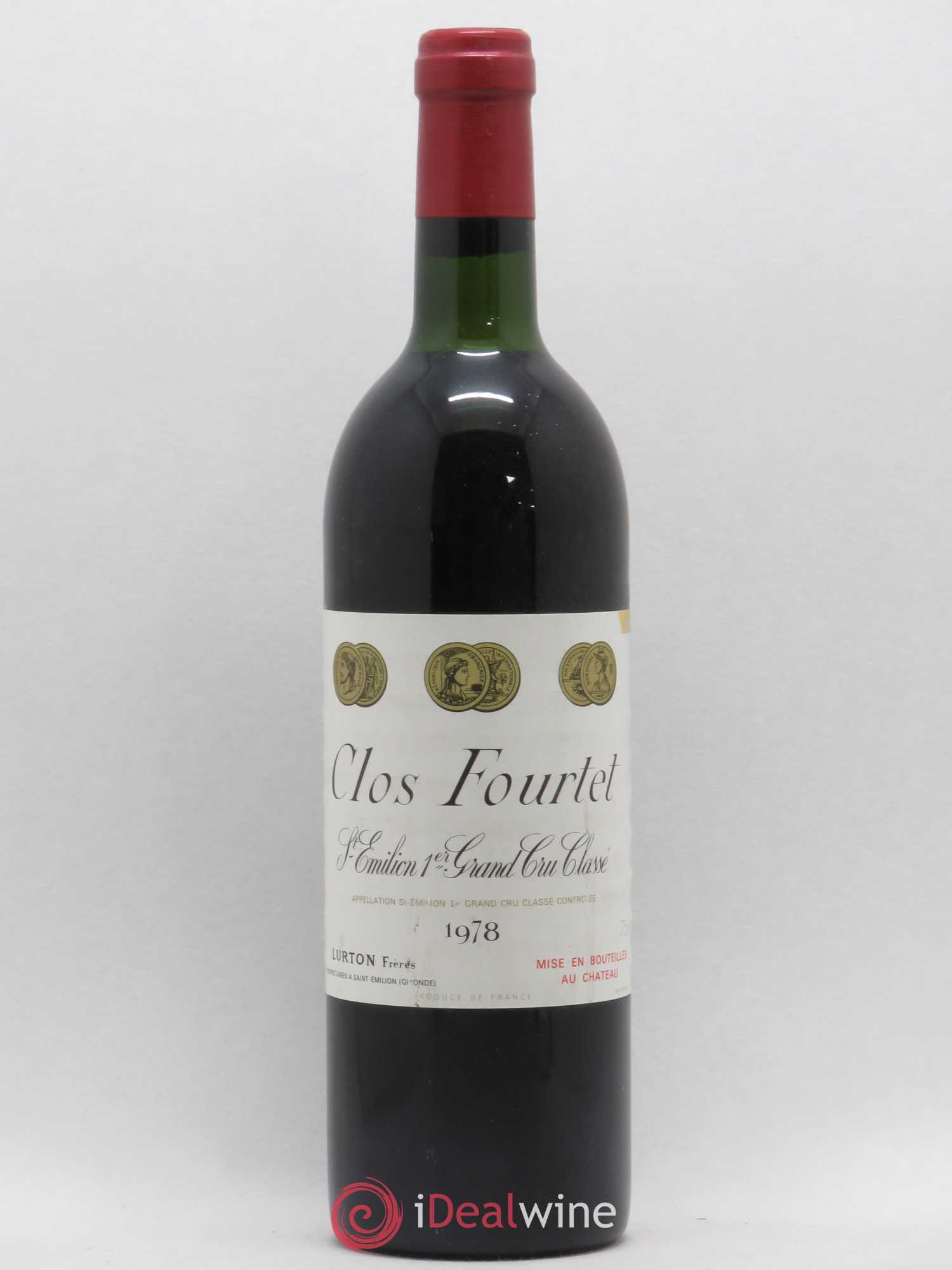 Clos Fourtet 1er Grand Cru Classé B 1978 - Lot de 1 bouteille - 0