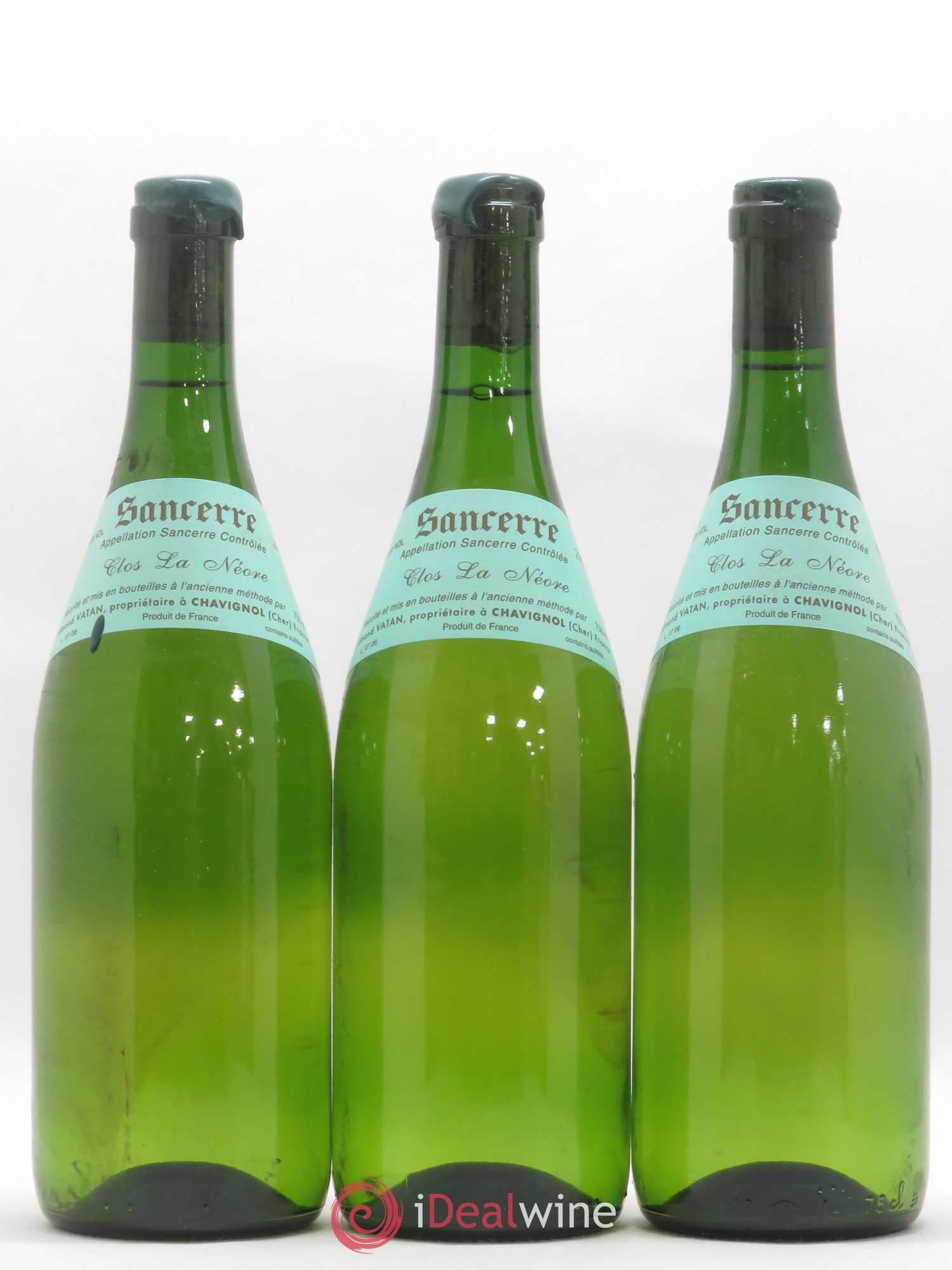 Sancerre Clos la Neore Edmond Vatan 2006 - Lot de 3 bouteilles - 0
