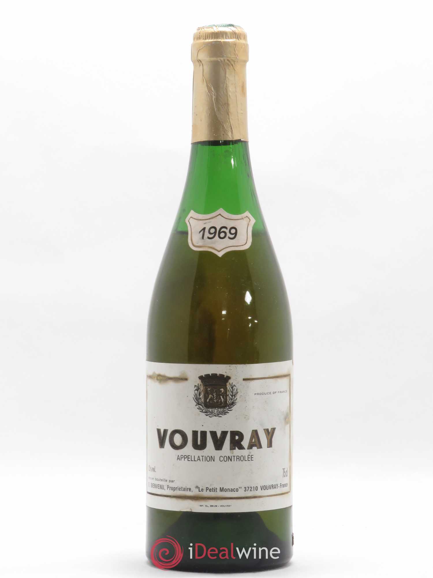 Vouvray Le Petit Monaco R Bienvenu (sans prix de réserve) 1969 - Posten von 1 Flasche - 0