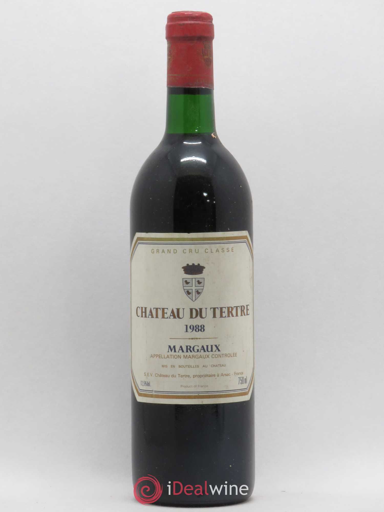 Château du Tertre 5ème Grand Cru Classé 1988 - Lot de 1 bouteille - 0
