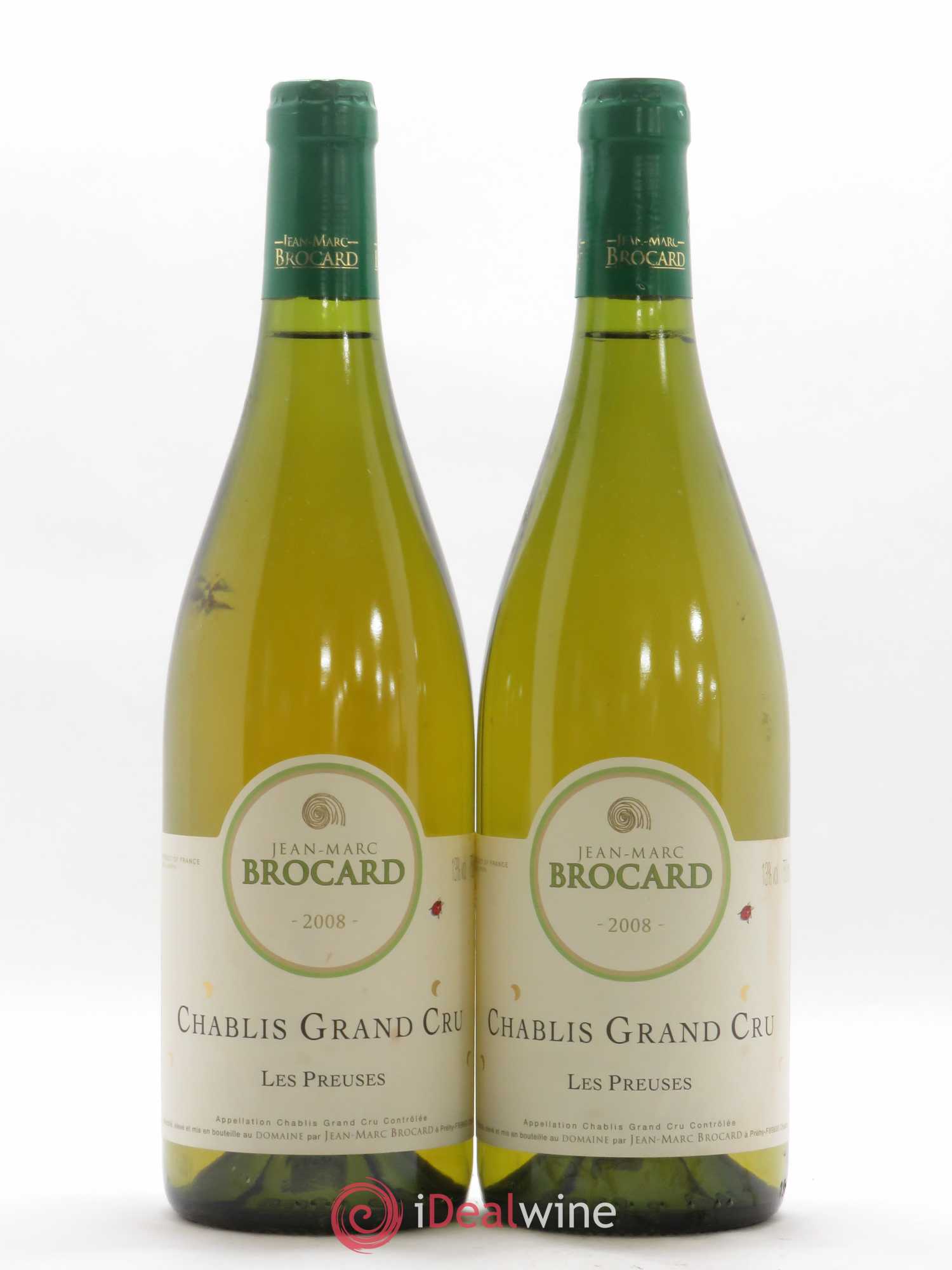Chablis Grand Cru Les Preuses Brocard 2008 - Lot de 2 bouteilles - 0