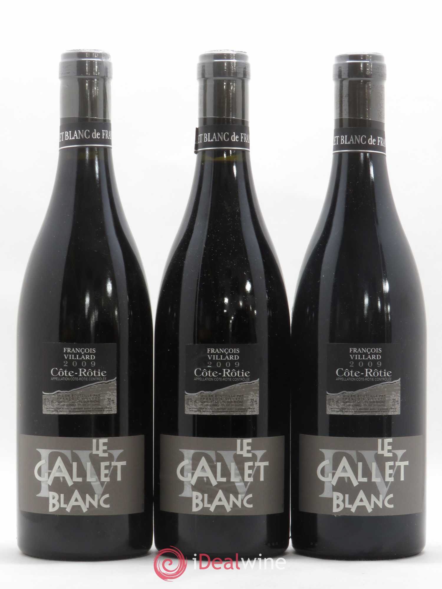 Côte-Rôtie Le Gallet Blanc François Villard 2009 - Lot de 3 bouteilles - 0