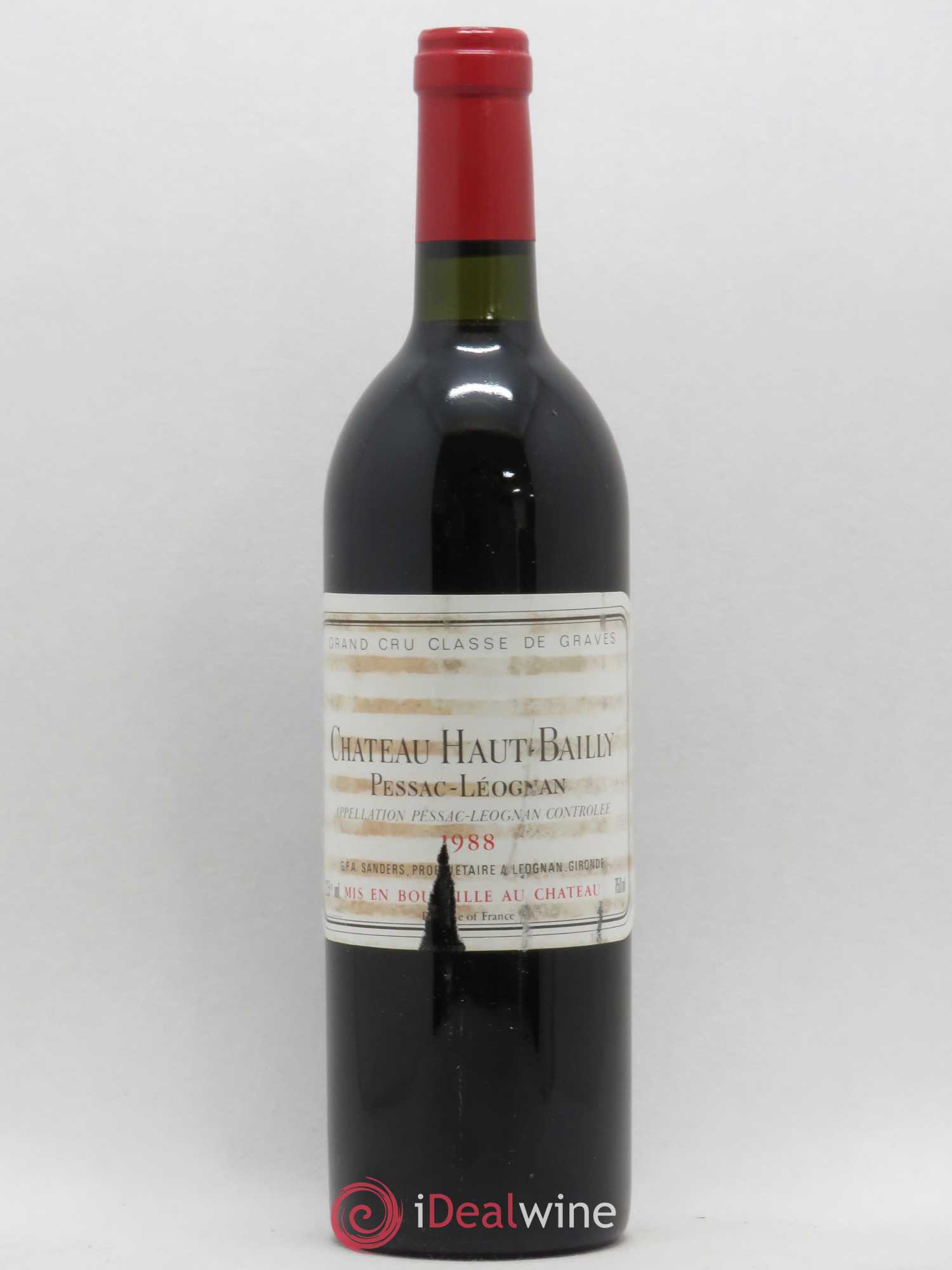 Château Haut-Bailly Cru Classé de Graves 1988 - Lot de 1 bouteille - 0