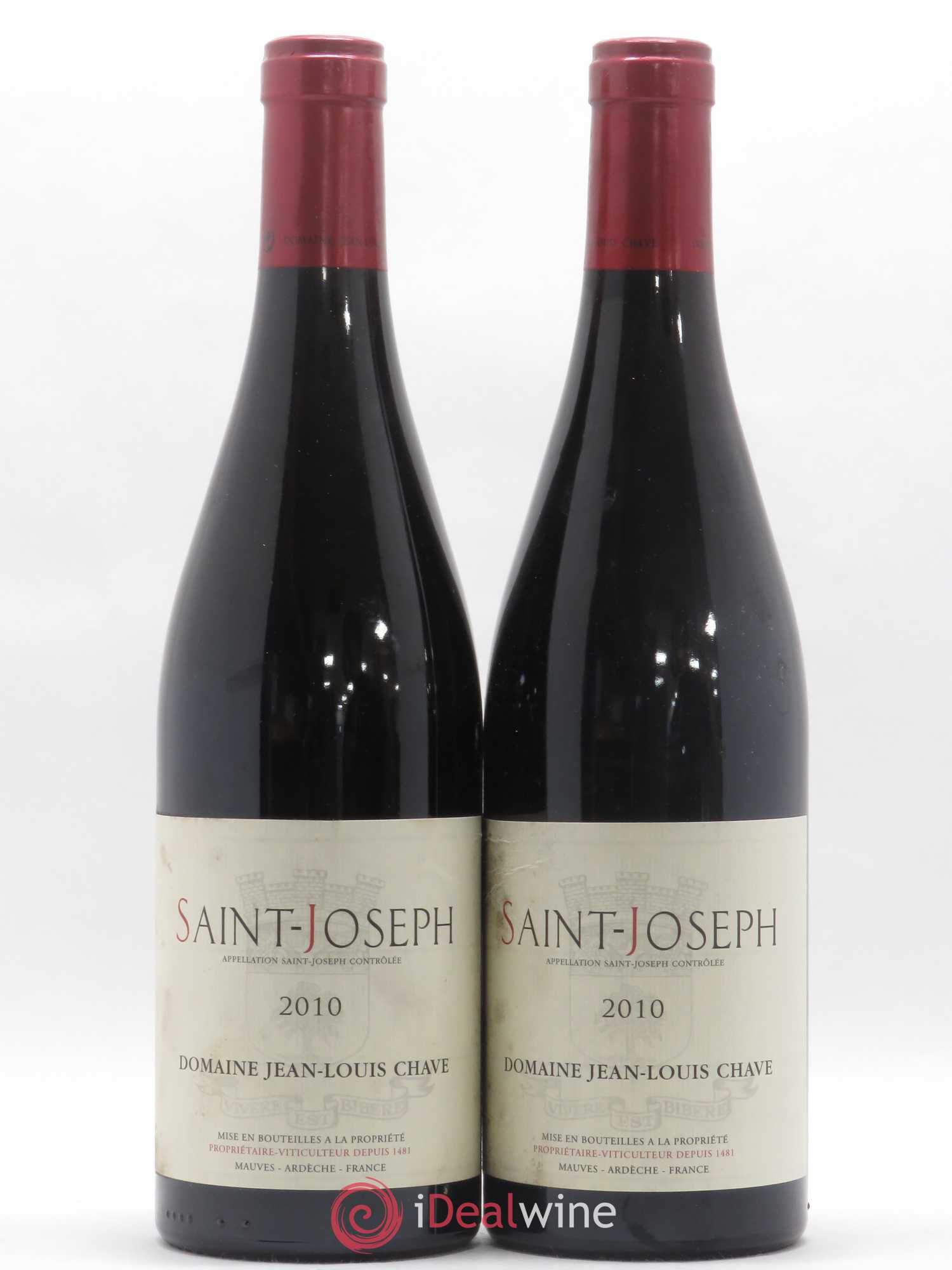 Saint-Joseph Jean-Louis Chave 2010 - Lot de 2 bouteilles - 0