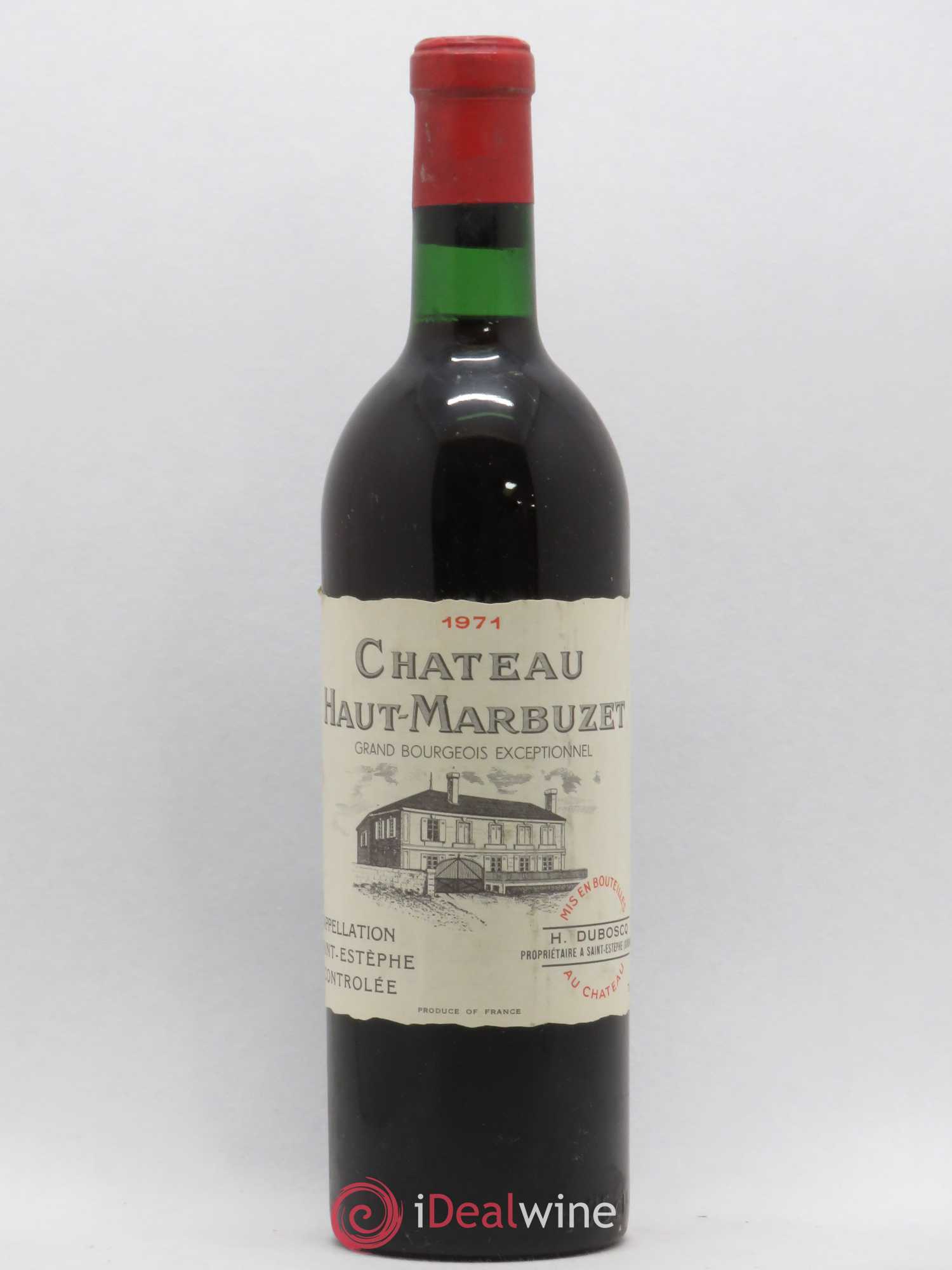 Château Haut Marbuzet 1971 - Lot de 1 bouteille - 0