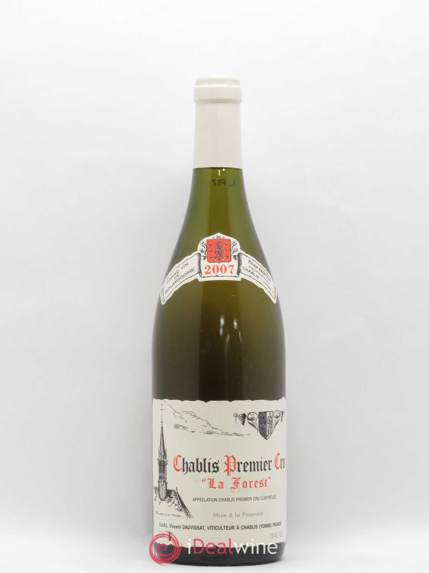 Chablis 1er Cru La Forest Vincent Dauvissat (Domaine) 2007 - Lot de 1 bouteille - 0