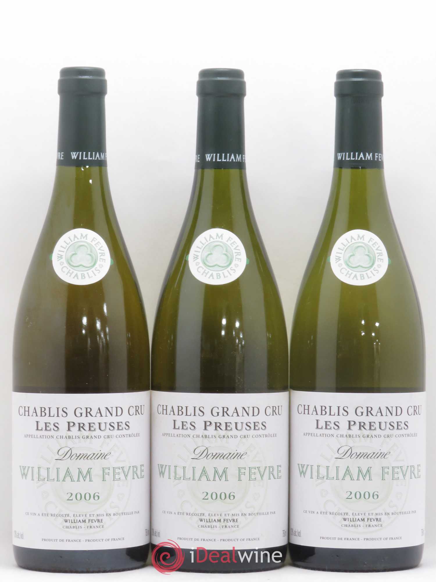 Chablis Grand Cru les Preuses William Fèvre 2006 - Lot de 3 bouteilles - 0