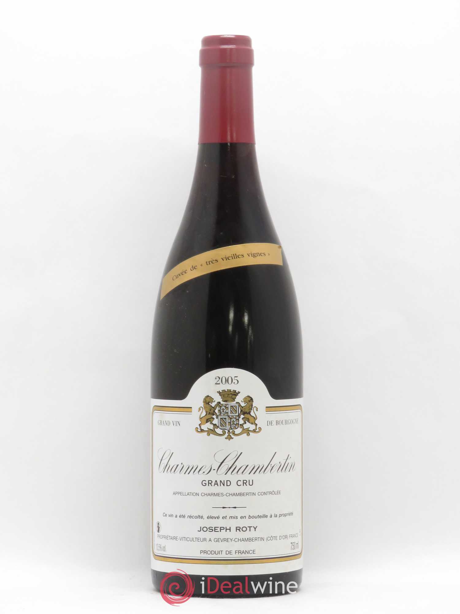 Charmes-Chambertin Grand Cru Très vieilles vignes Joseph Roty (Domaine) 2005 - Lot de 1 bouteille - 0