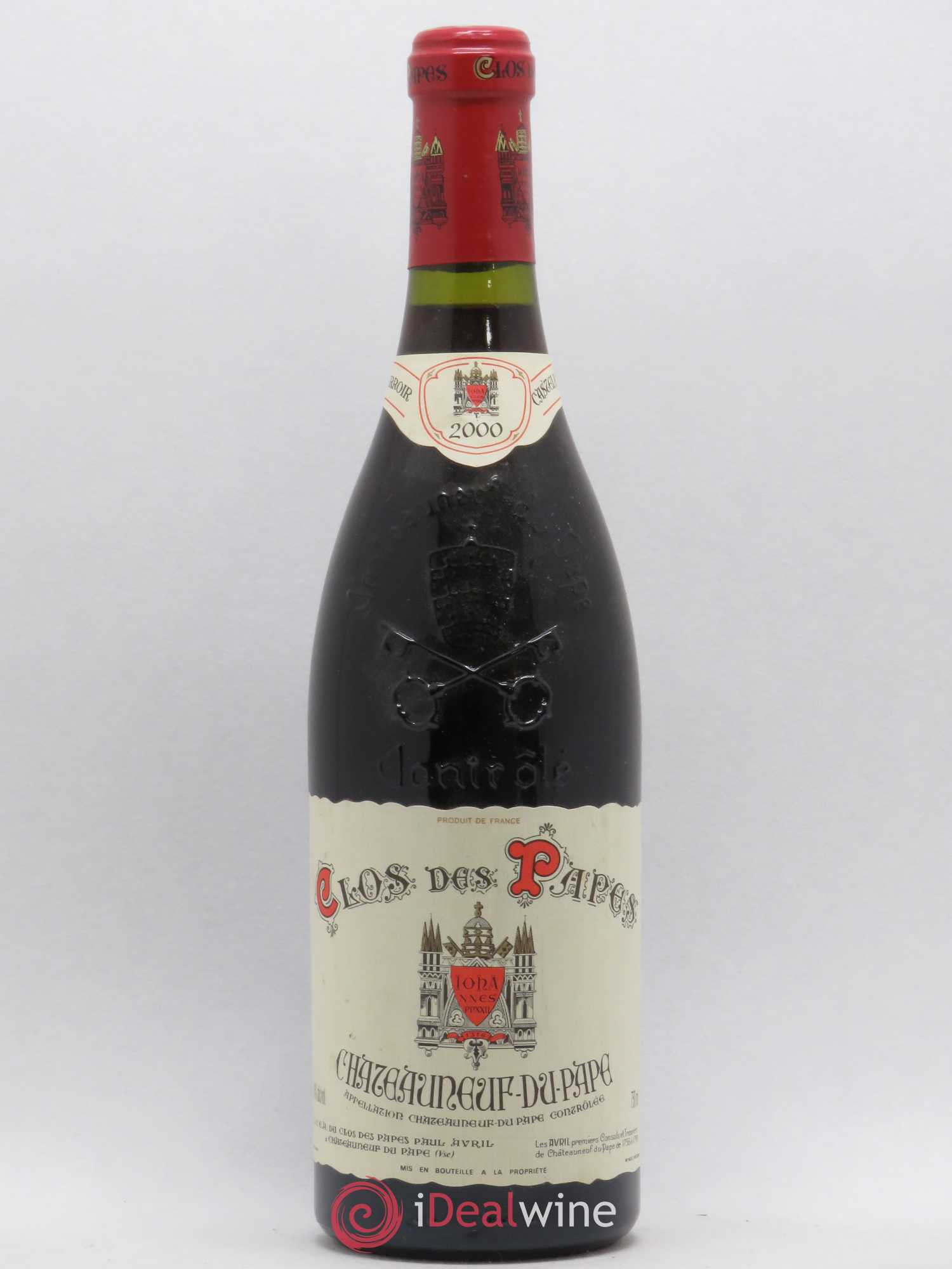 Châteauneuf-du-Pape Clos des Papes - Paul Avril 2000 - Lot de 1 bouteille - 0
