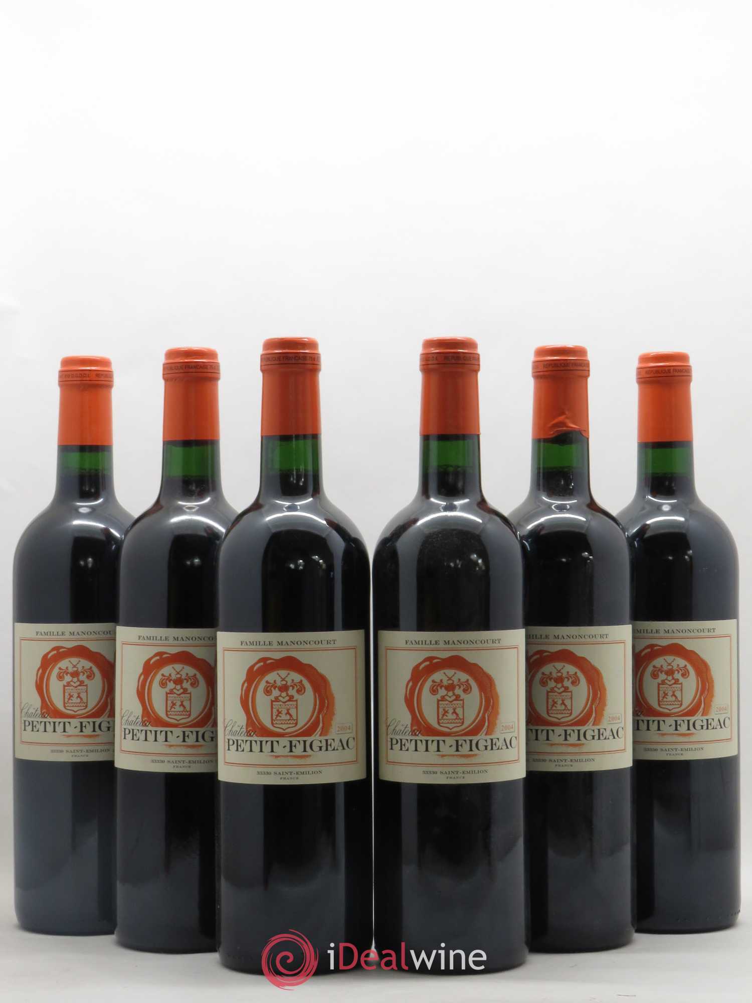 Petit Figeac 2004 - Lot de 6 bouteilles - 0