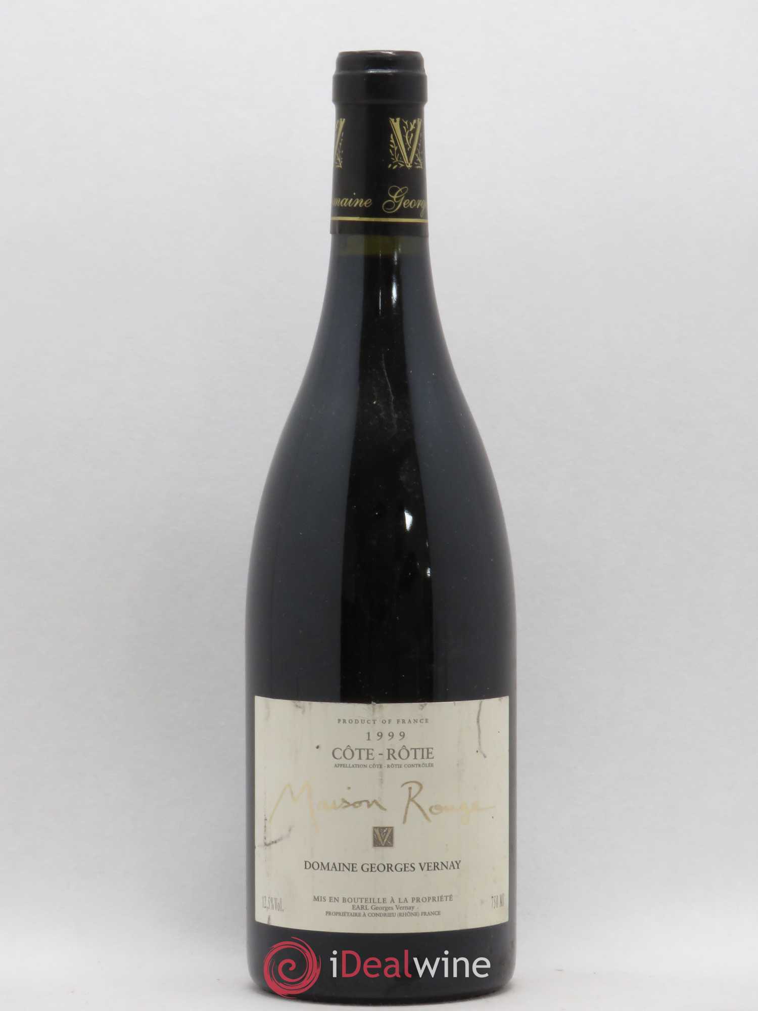 Côte-Rôtie Maison Rouge Georges Vernay 1999 - Lot de 1 bouteille - 0