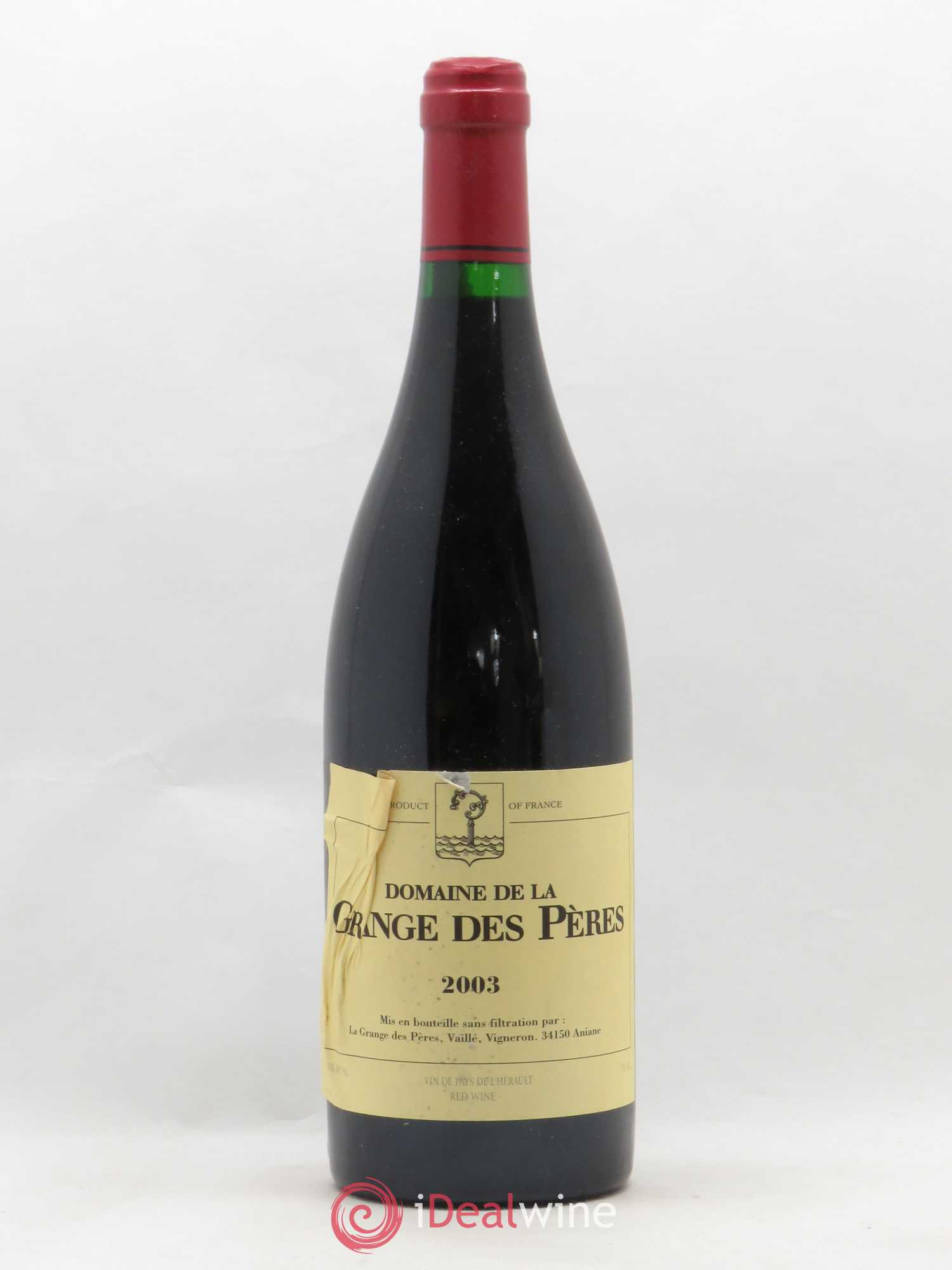 Pays d'Hérault Grange des Pères Laurent Vaillé 2003 - Lot de 1 bouteille - 0