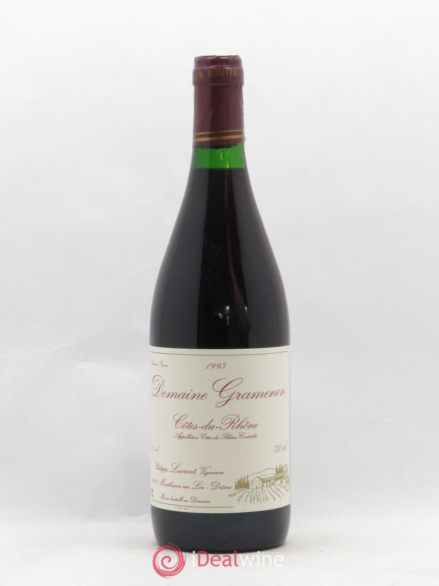 Côtes-du-Rhône Gramenon 1993 - Posten von 1 Flasche - 0