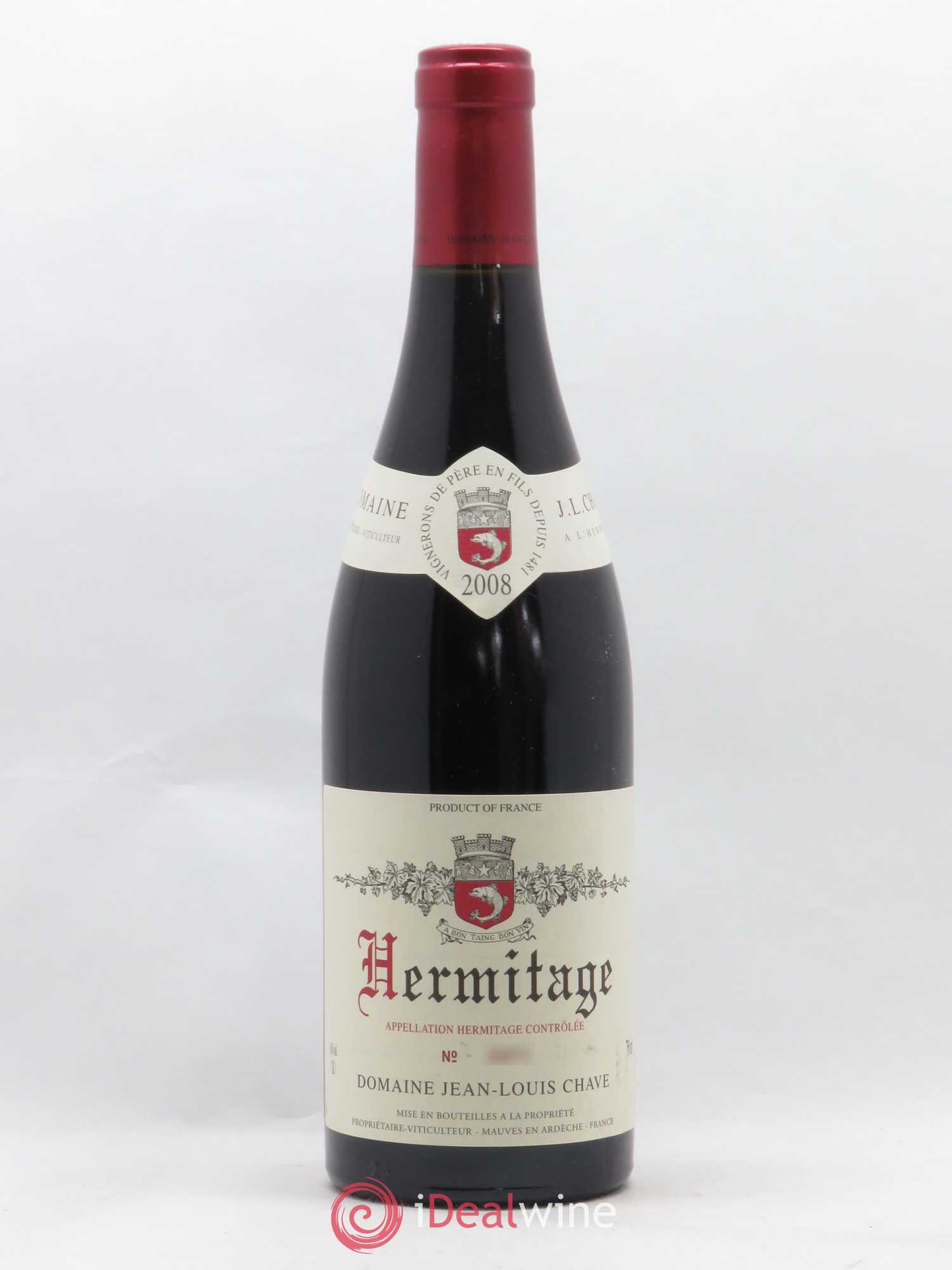 Hermitage Jean-Louis Chave 2008 - Lot de 1 bouteille - 0