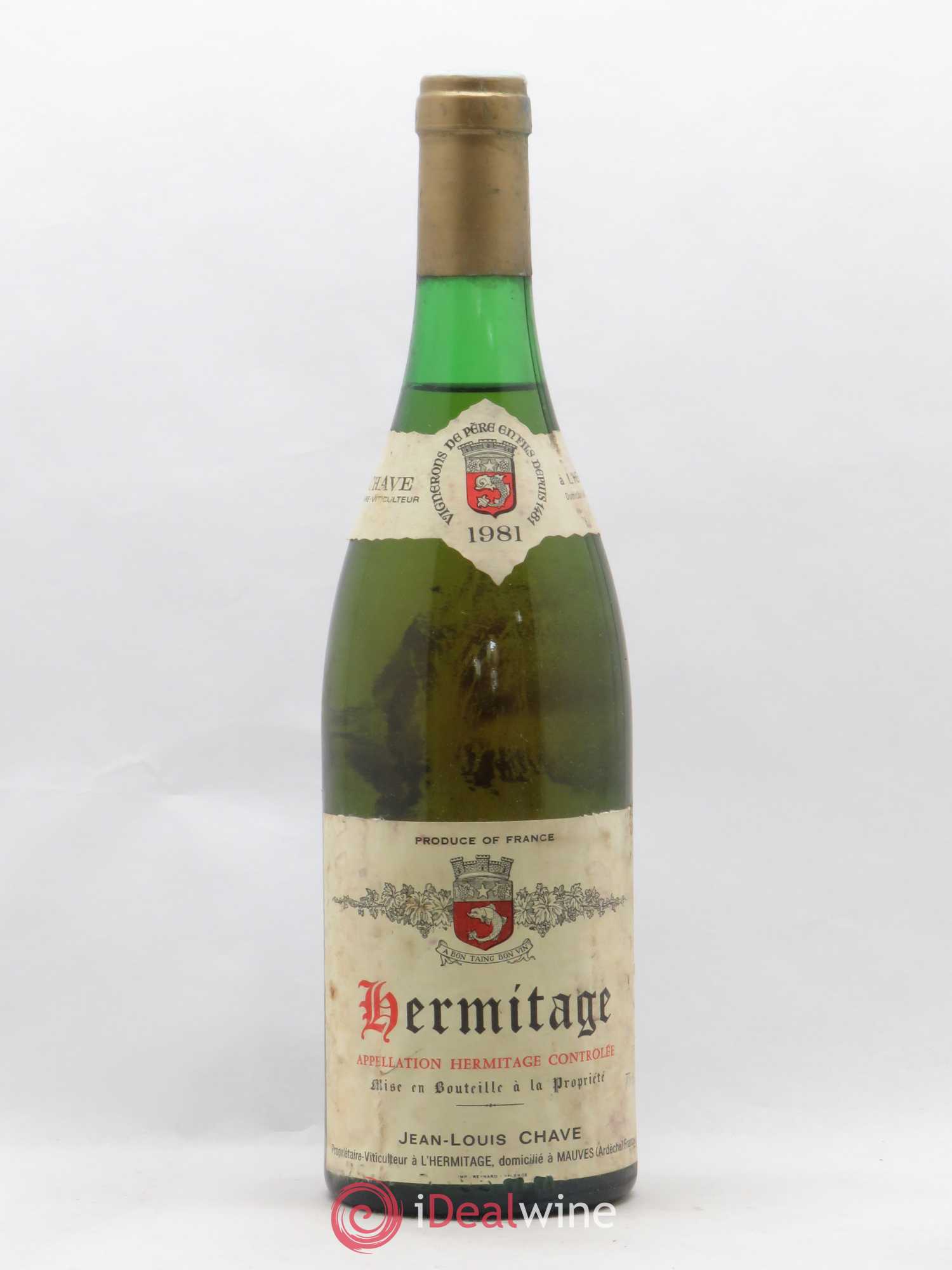 Hermitage Jean-Louis Chave 1981 - Lot de 1 bouteille - 0