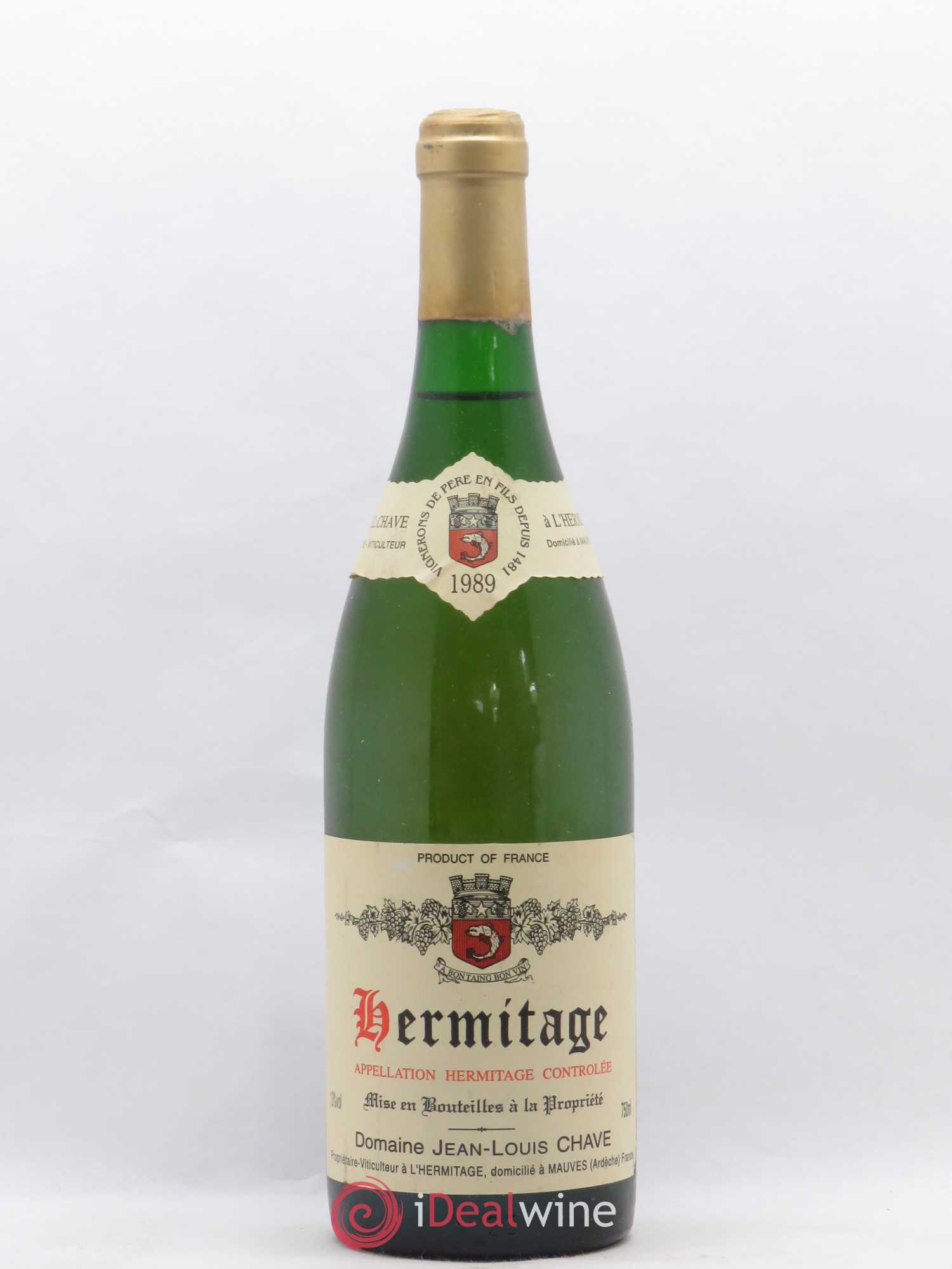 Hermitage Jean-Louis Chave 1989 - Lot de 1 bouteille - 0