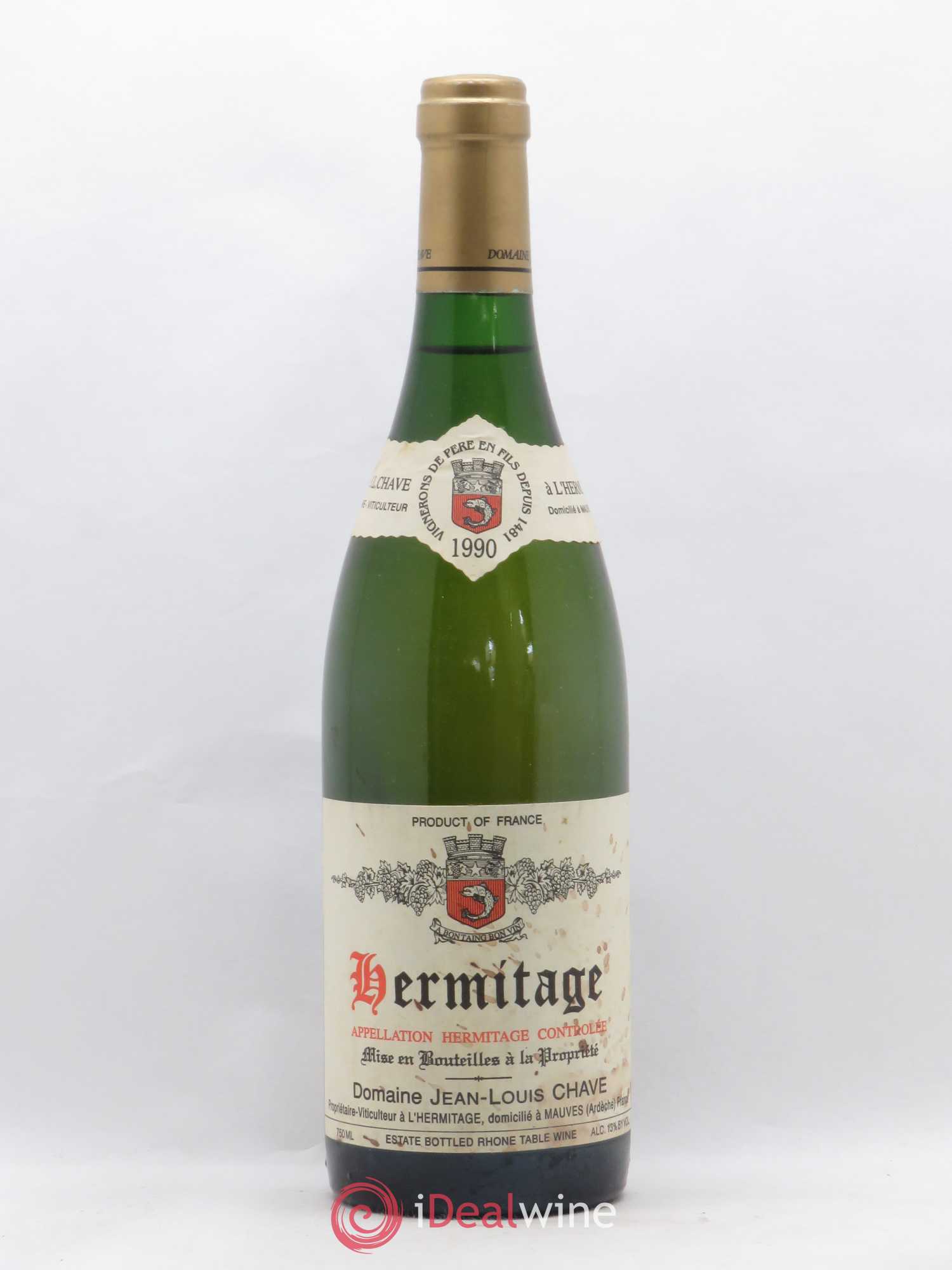 Hermitage Jean-Louis Chave 1990 - Lot de 1 bouteille - 0