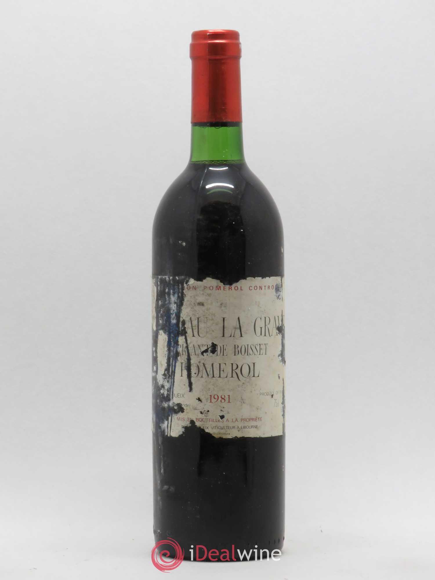 Château La Grave à Pomerol (Trigant de Boisset) 1981 - Lot de 1 bouteille - 0