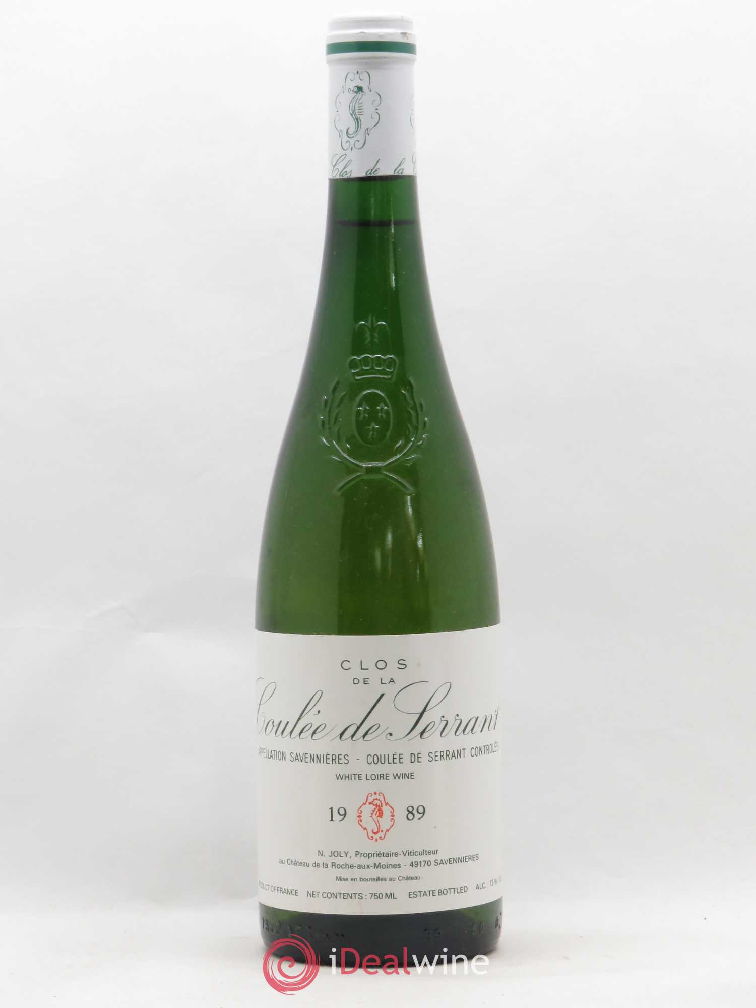 Savennières Clos de la Coulée de Serrant Vignobles de la Coulée de Serrant - Nicolas Joly 1989 - Lot de 1 bouteille - 0