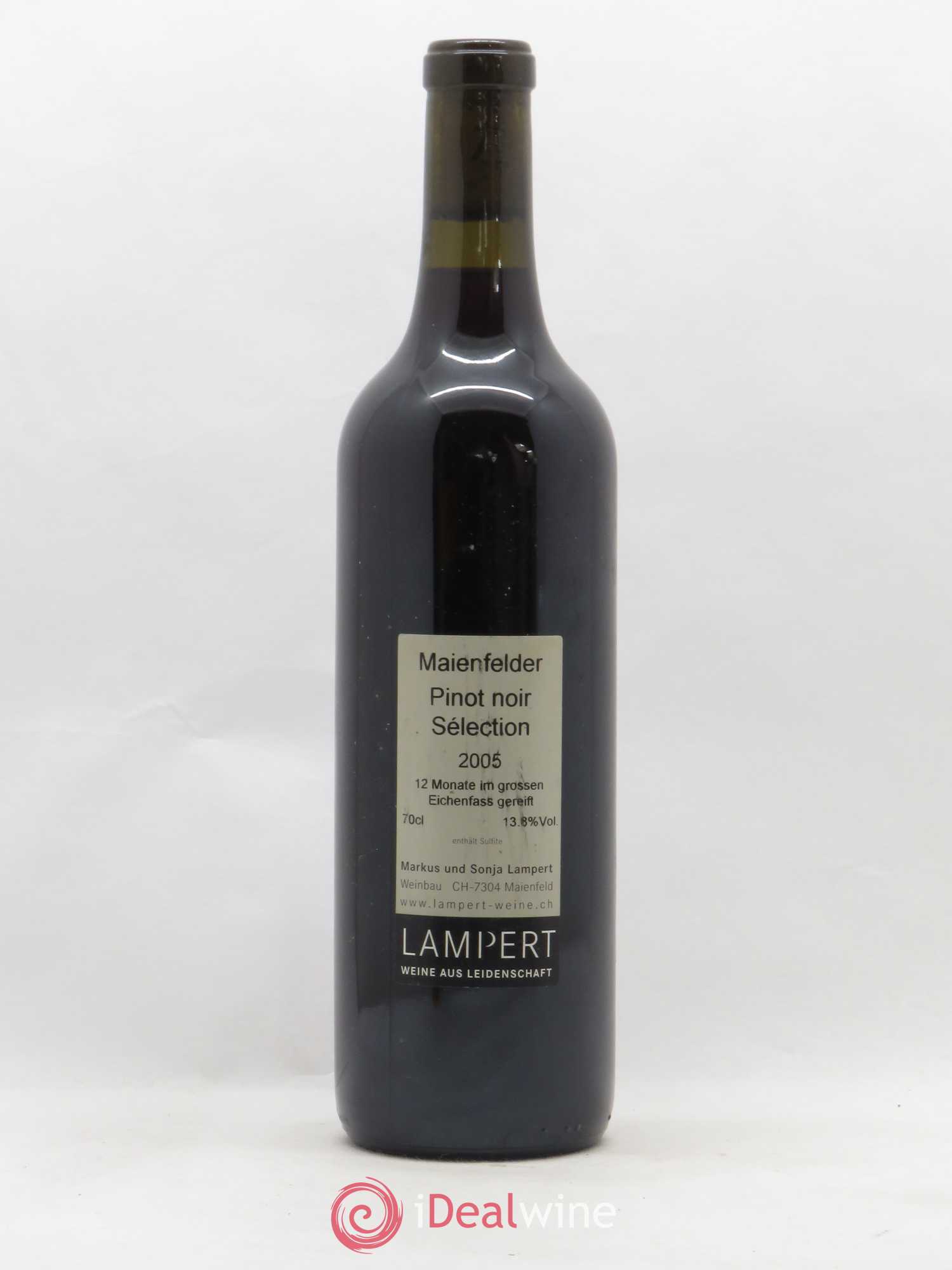 Vins Etrangers Suisse Maienfelder Pinot Noir Selection Lampert 2005 - Posten von 1 Flasche - 1